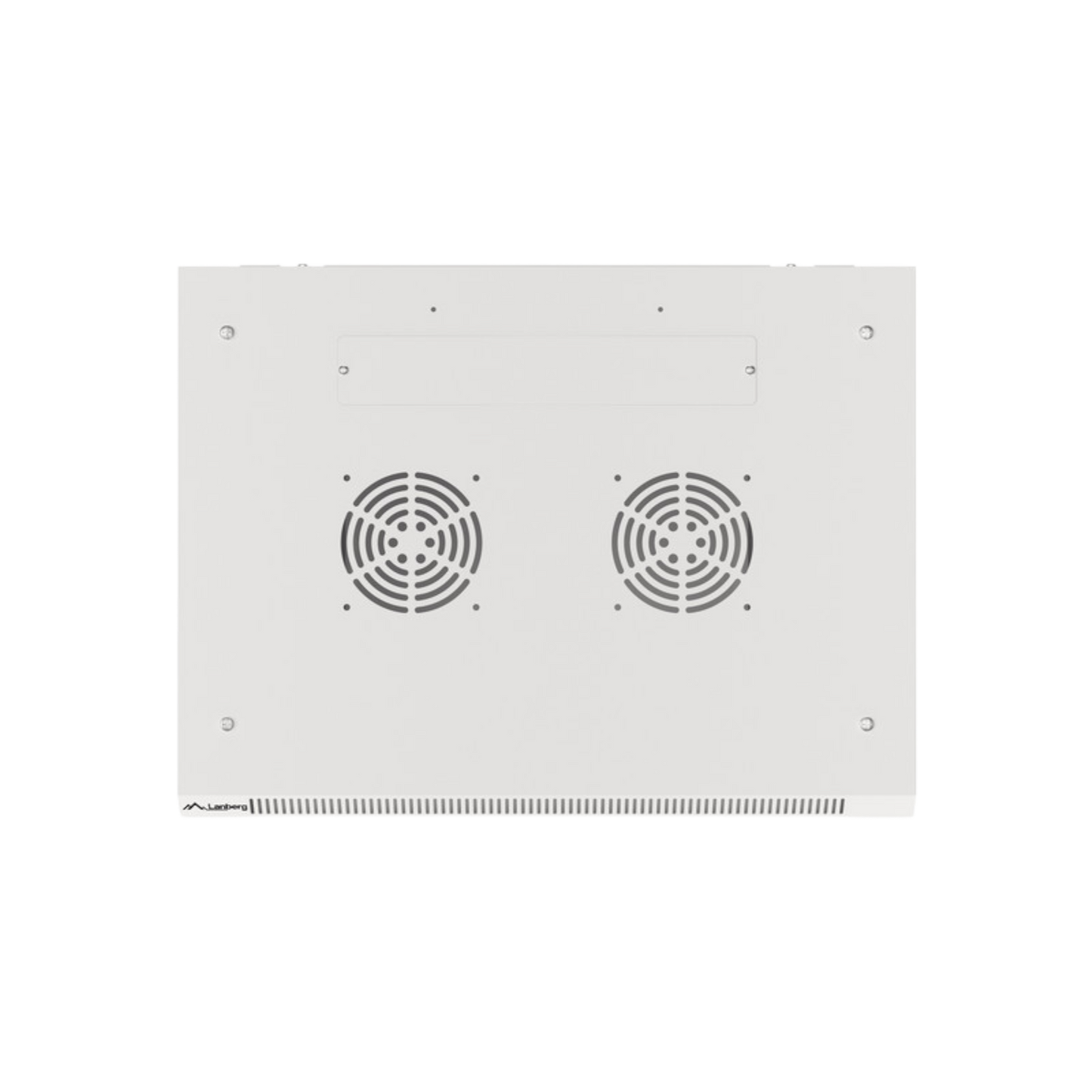 Szafa rack Lanberg 19" 27U 600x450mm wisząca V2 Drzwi szklane Szary