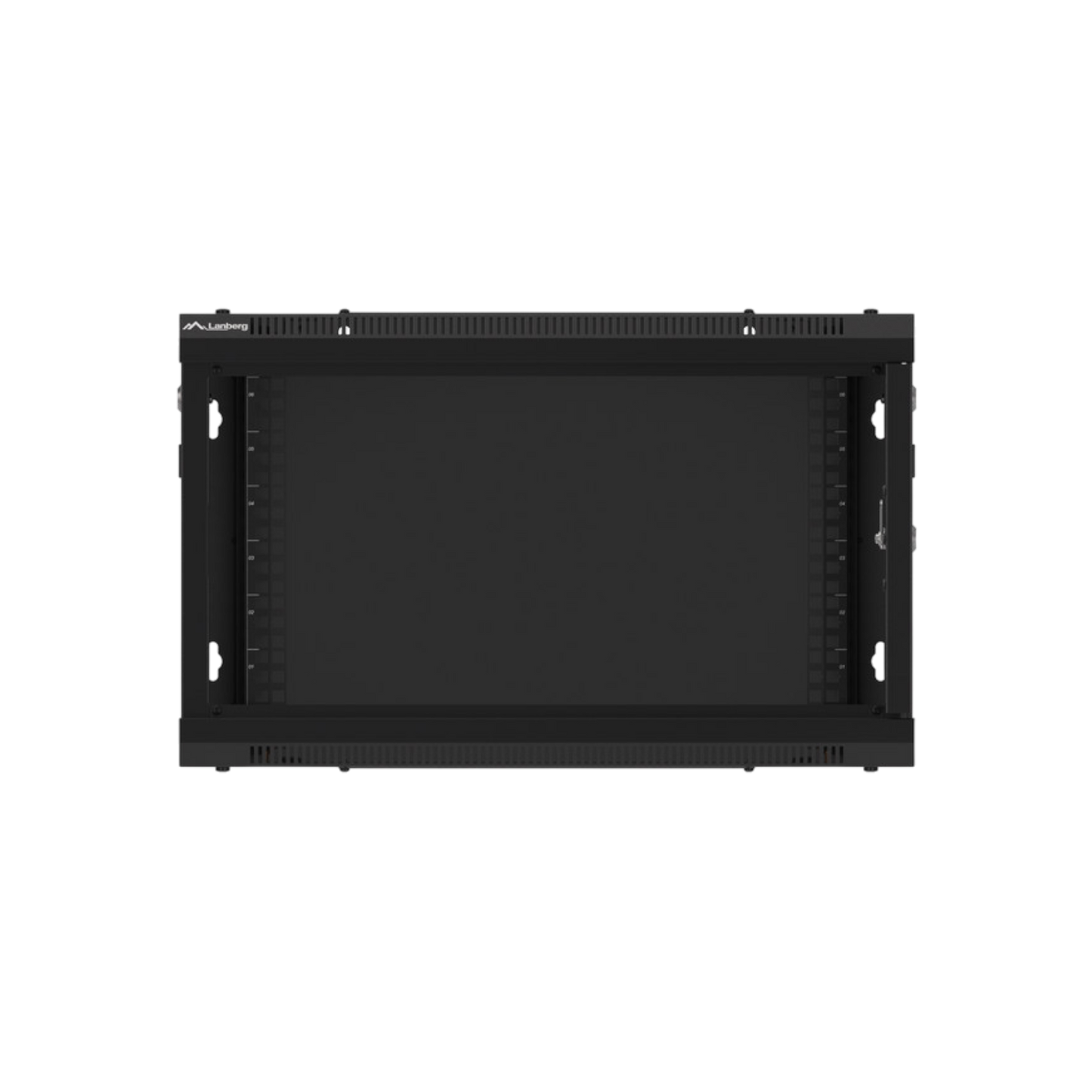 Szafa rack Lanberg 19" 6U 600x600mm wisząca V2 Drzwi szklane Czarny