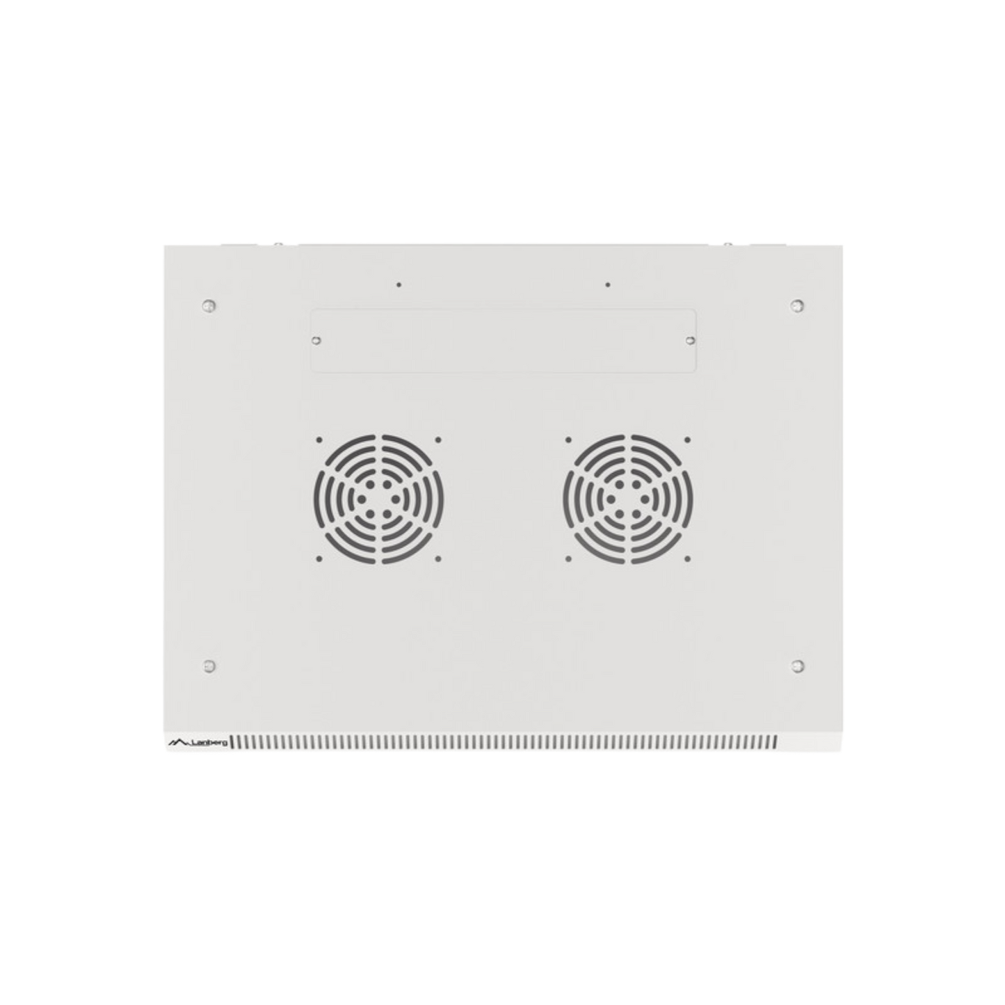 Szafa rack Lanberg 19" 9U 600x450mm wisząca V2 Drzwi szklane Szary