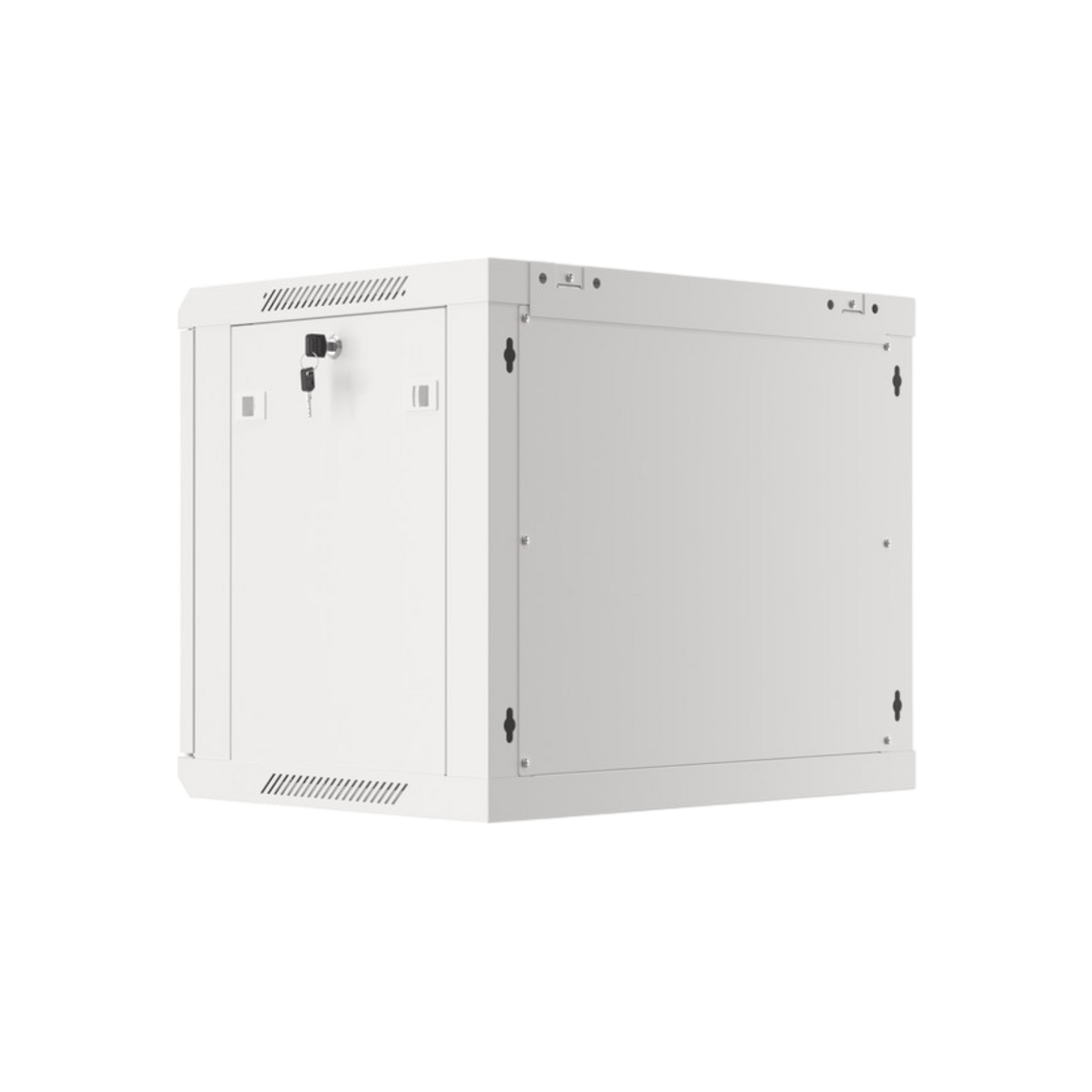 Szafa rack Lanberg 19" 9U 600x450mm wisząca V2 Drzwi szklane Szary