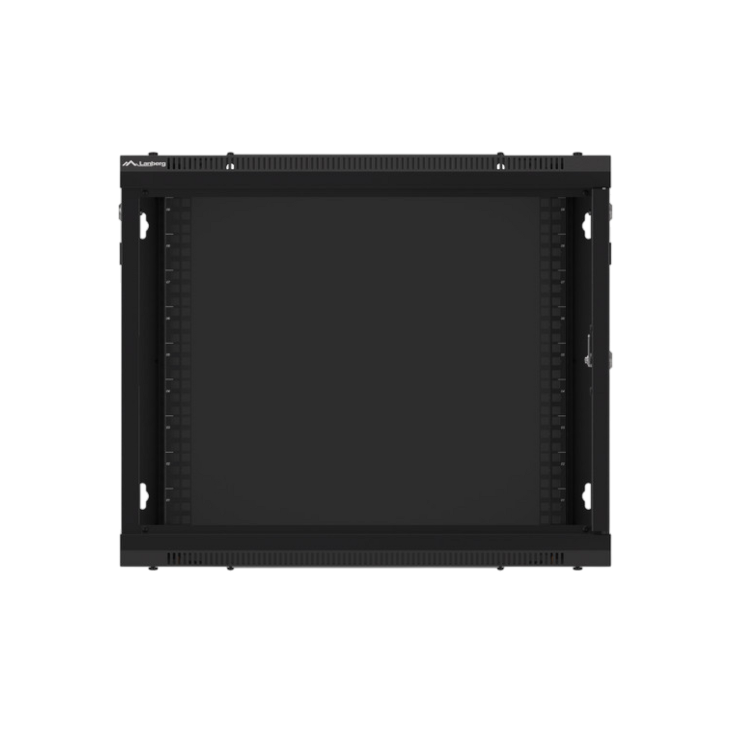 Szafa rack Lanberg 19" 9U 600x450mm wisząca V2 Drzwi szklane Czarny