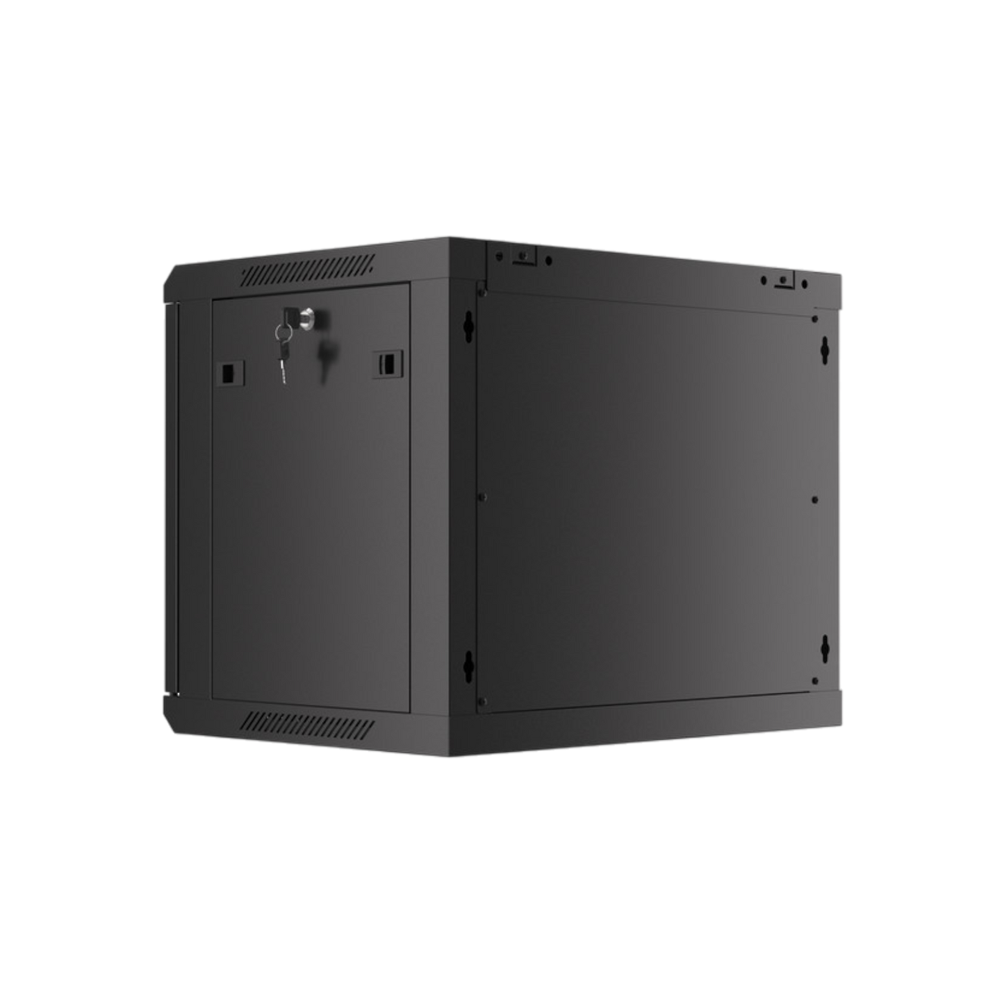 Szafa rack Lanberg 19" 9U 600x450mm wisząca V2 Drzwi szklane Czarny