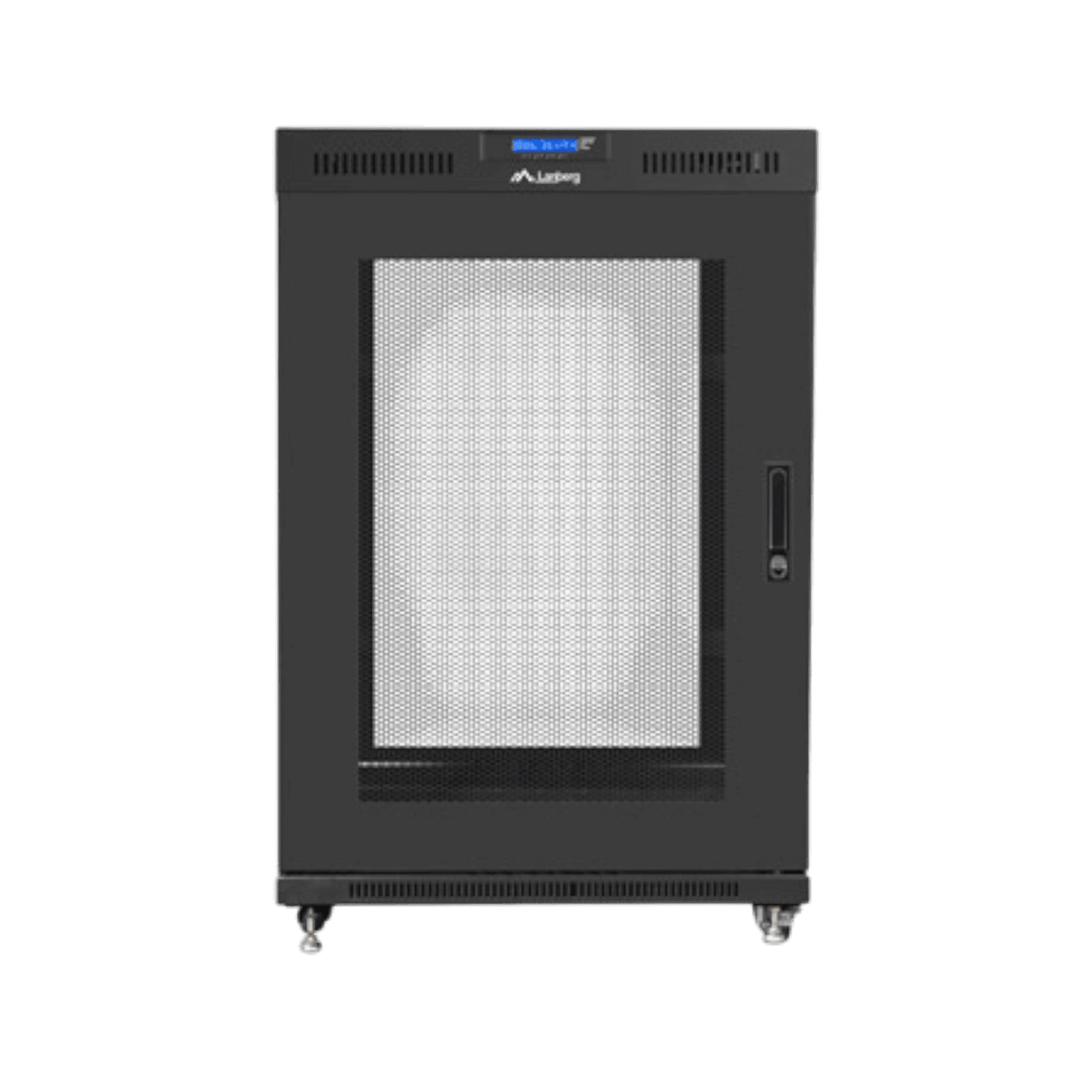 Szafa rack Lanberg 19" 22U 800x1000mm stojąca LCD V2 Drzwi perforowane Czarny