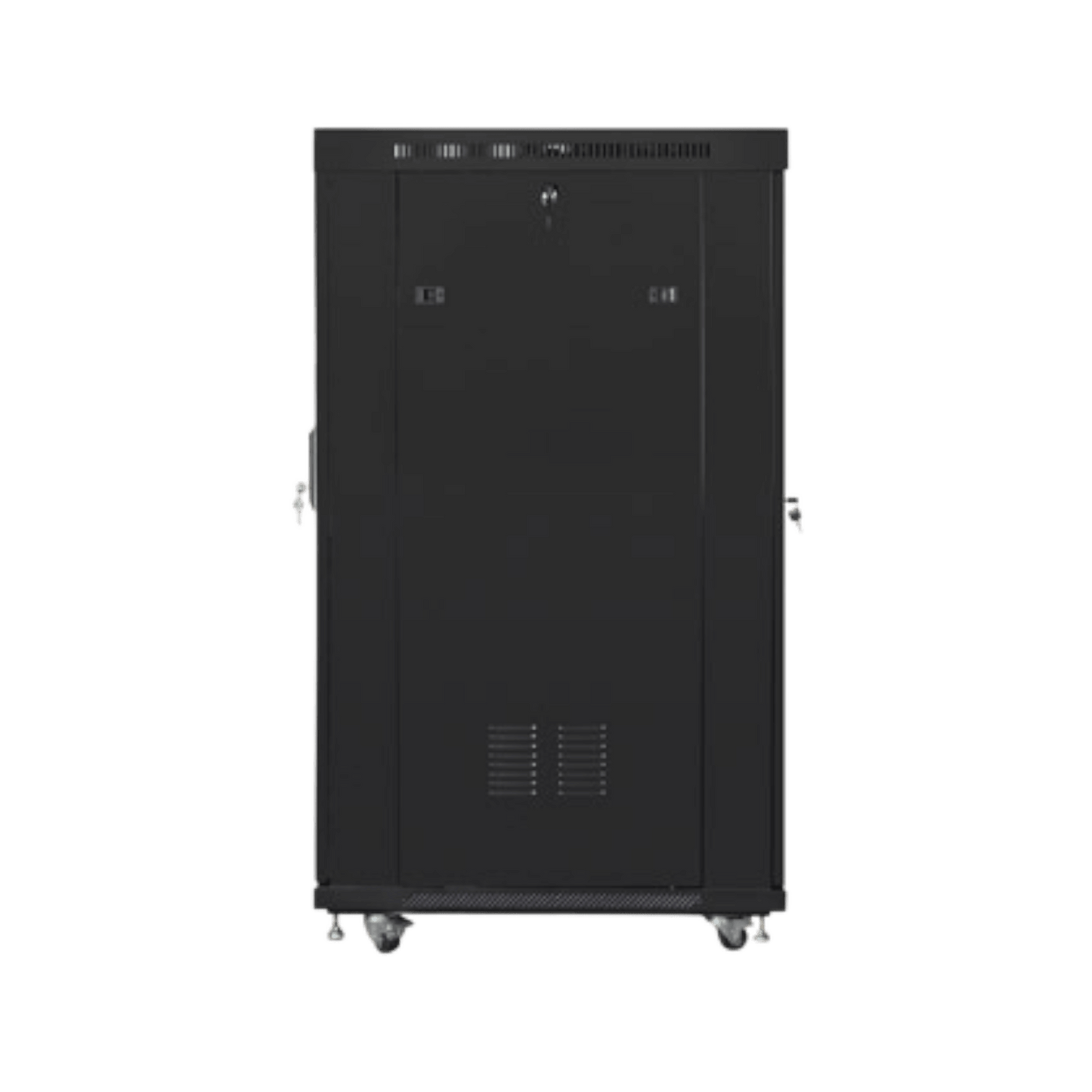 Szafa rack Lanberg 19" 22U 800x1000mm stojąca LCD V2 Drzwi perforowane Czarny