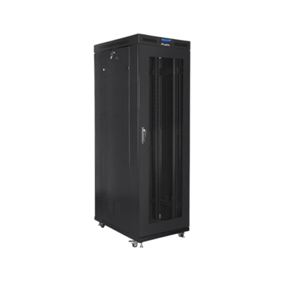 Szafa rack Lanberg 19" 27U 800x1000mm stojąca LCD V2 Drzwi perforowane Czarny