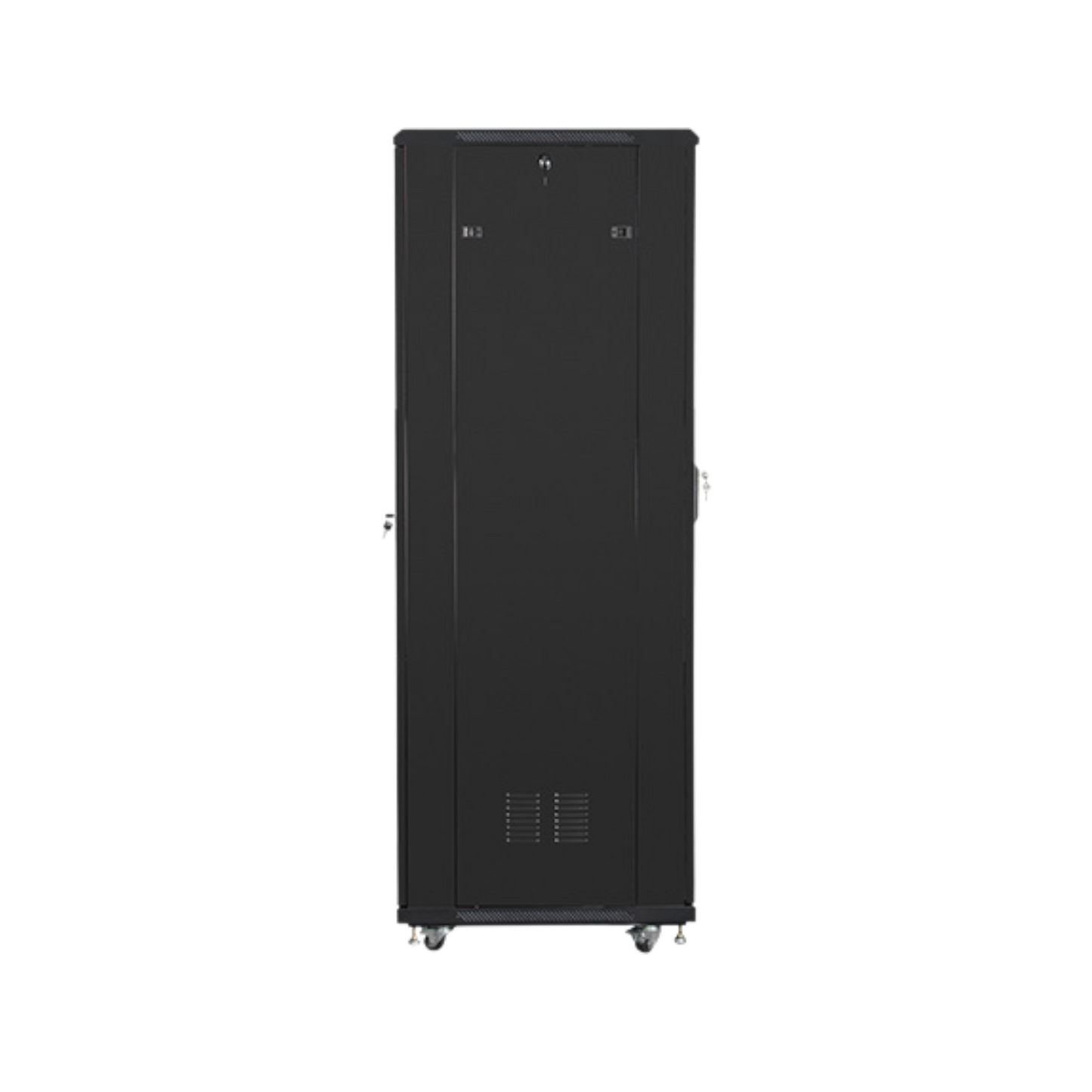 Szafa rack Lanberg 19" 42U 600x800mm stojąca Drzwi szklane Czarny
