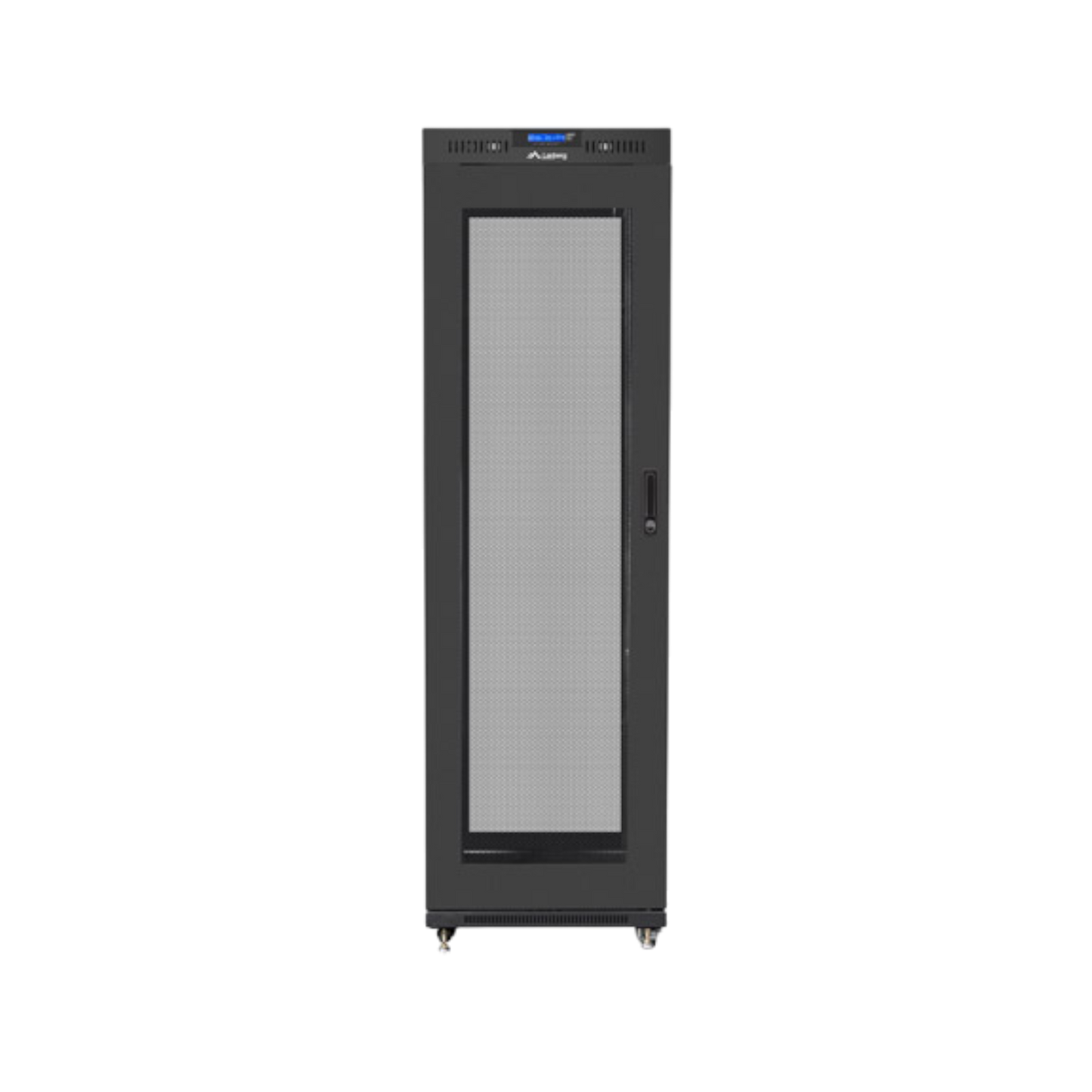 Szafa rack Lanberg 19" 42U 600x800mm stojąca LCD V2 Drzwi perforowane Czarny
