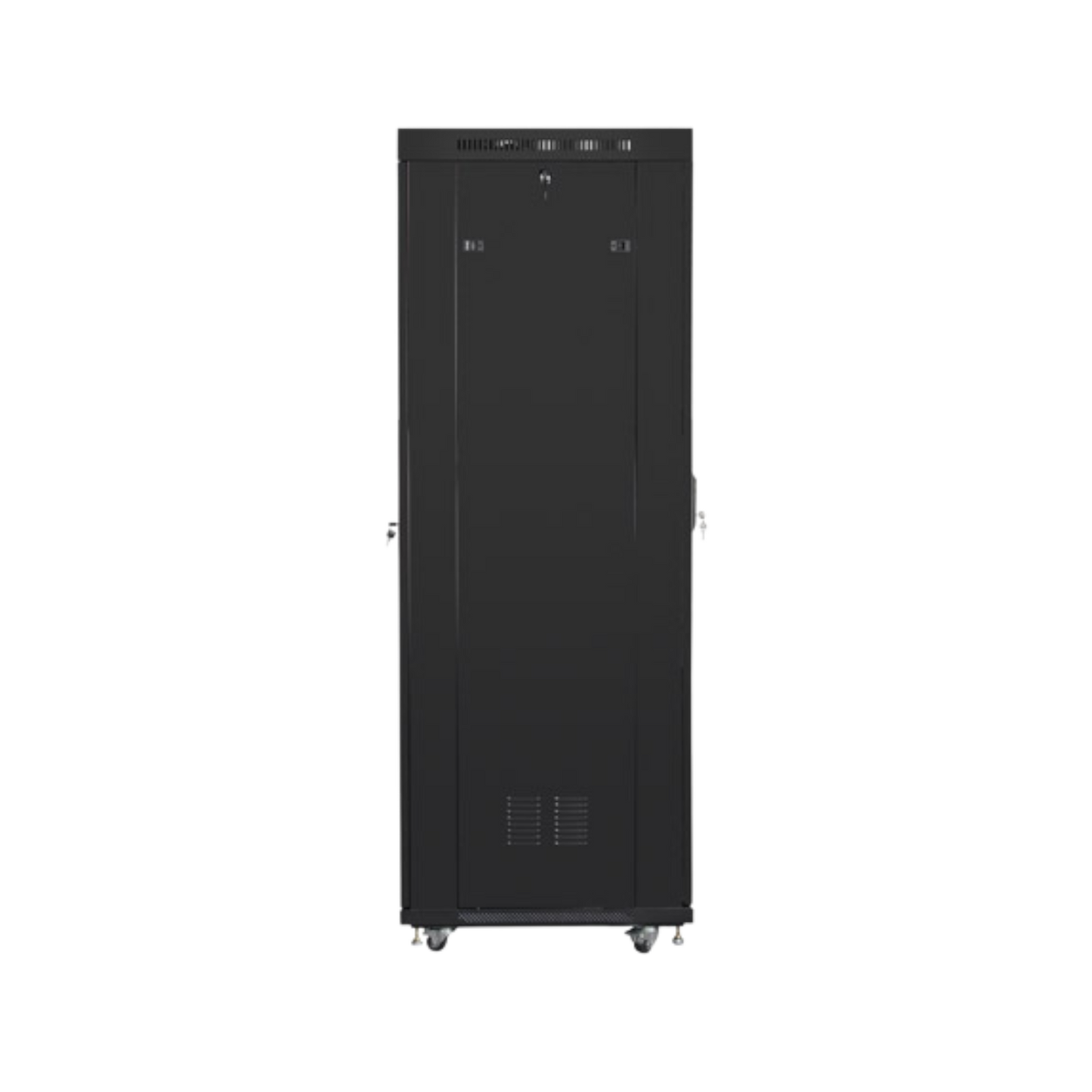 Szafa rack Lanberg 19" 42U 600x800mm stojąca LCD V2 Drzwi perforowane Czarny
