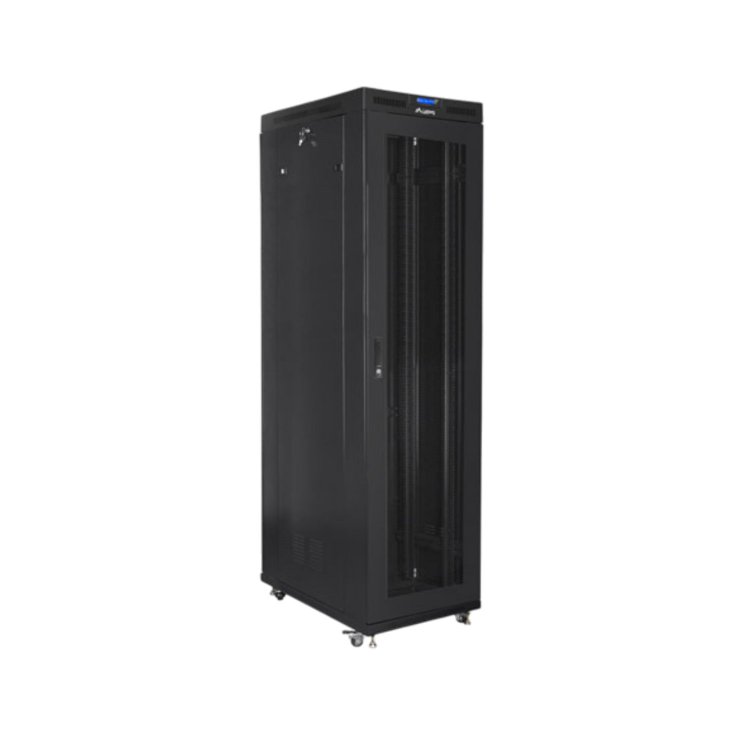 Szafa rack Lanberg 19" 47U 800x1000mm stojąca LCD V2 Drzwi perforowane Czarny