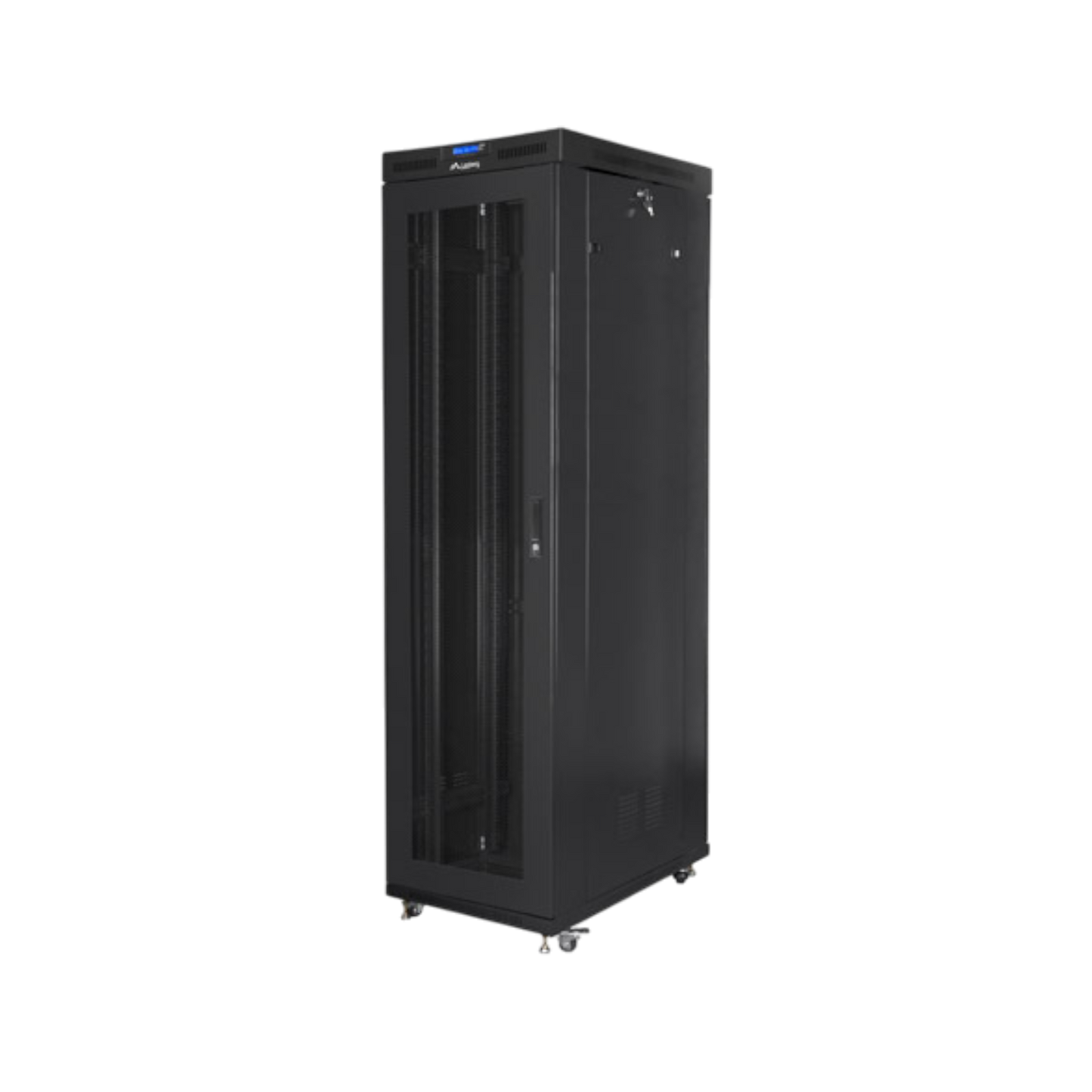 Szafa rack Lanberg 19" 47U 800x1000mm stojąca LCD V2 Drzwi perforowane Czarny