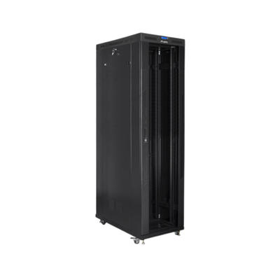 Szafa rack Lanberg 19" 47U 800x1200mm stojąca LCD V2 Drzwi szklane Czarny