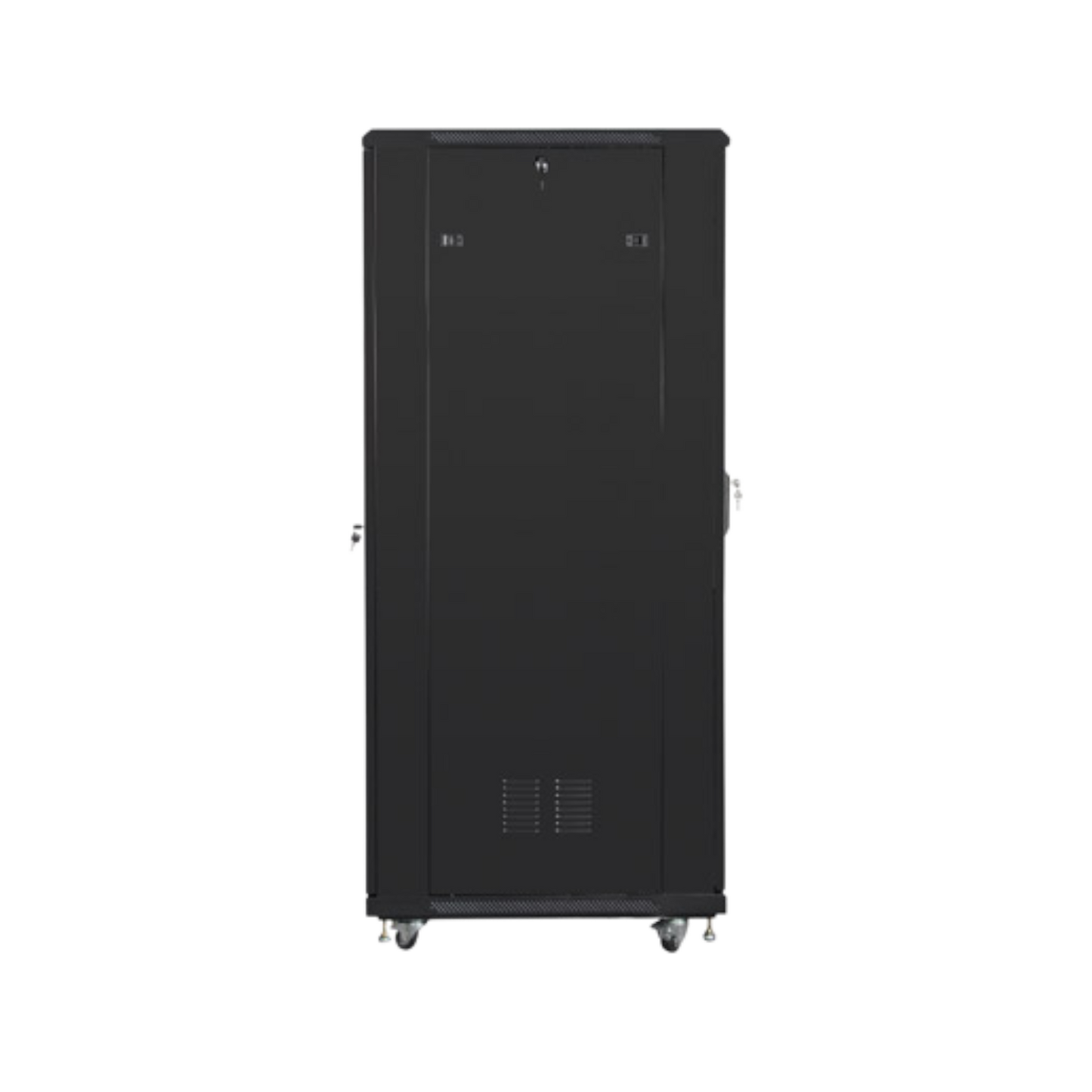 Szafa rack Lanberg 19" 47U 800x800mm stojąca Drzwi szklane Czarny