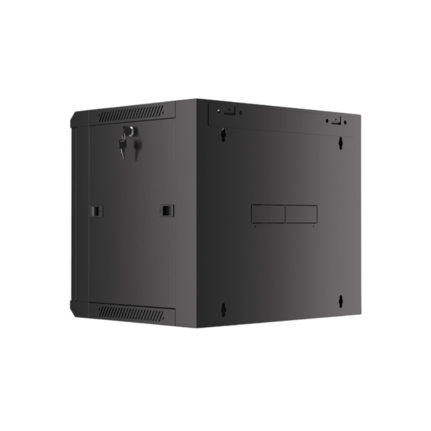 Szafa rack Lanberg 19" 9U 570x450mm wisząca Drzwi szklane Czarny