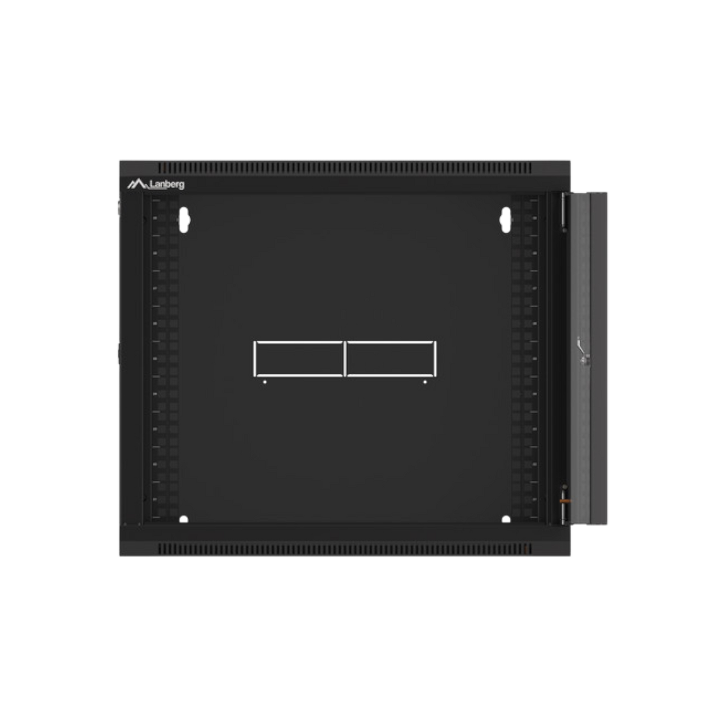 Szafa rack Lanberg 19" 9U 570x450mm wisząca Drzwi szklane Czarny