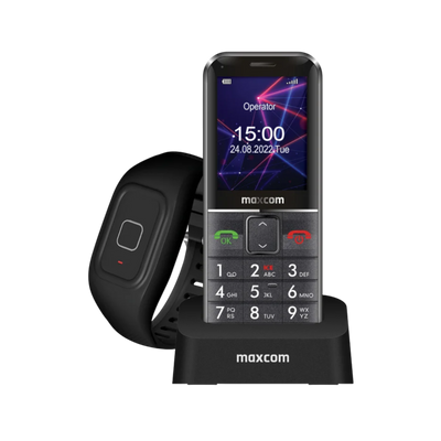 Telefon komórkowy Maxcom MM735 + Opaska SOS.