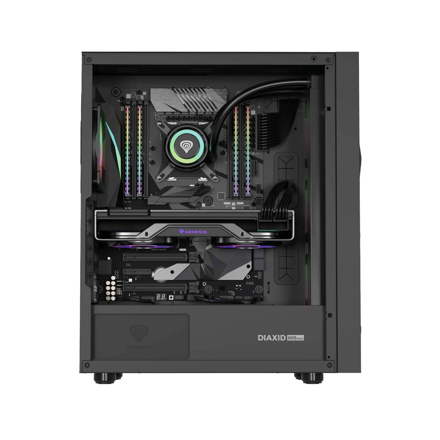 Obudowa Natec Genesis Diaxid 605 ARGB Black