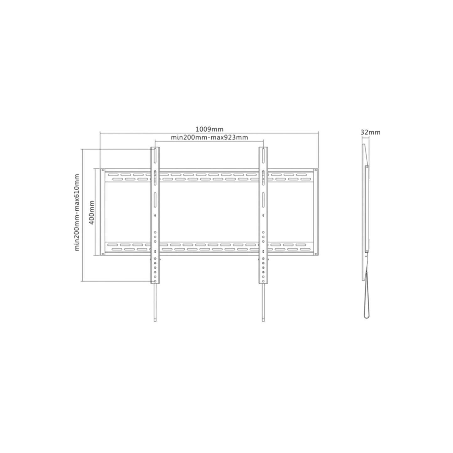 Uchwyt ścienny do TV Neomounts LFD-W1000 60" - 100" VESA 125kg