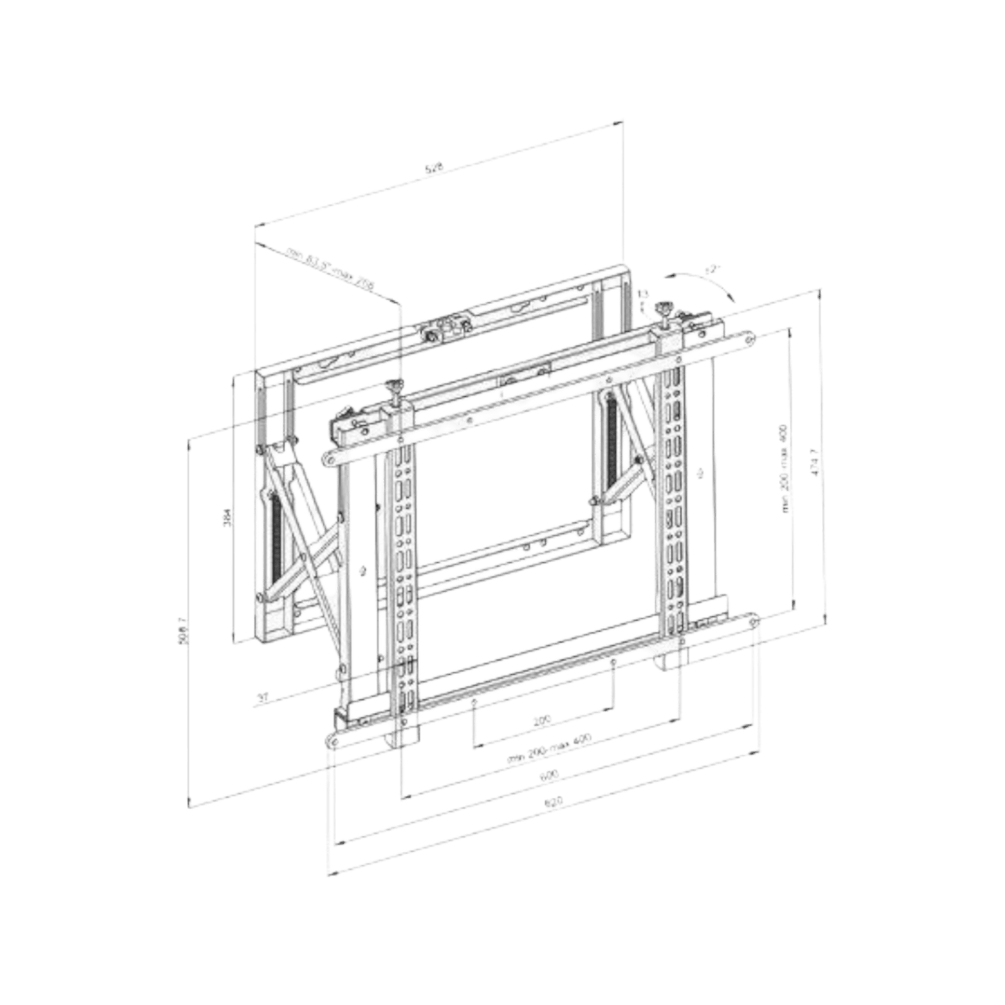 Uchwyt ścienny Neomounts WL95-800BL 42" - 70" VESA 35kg