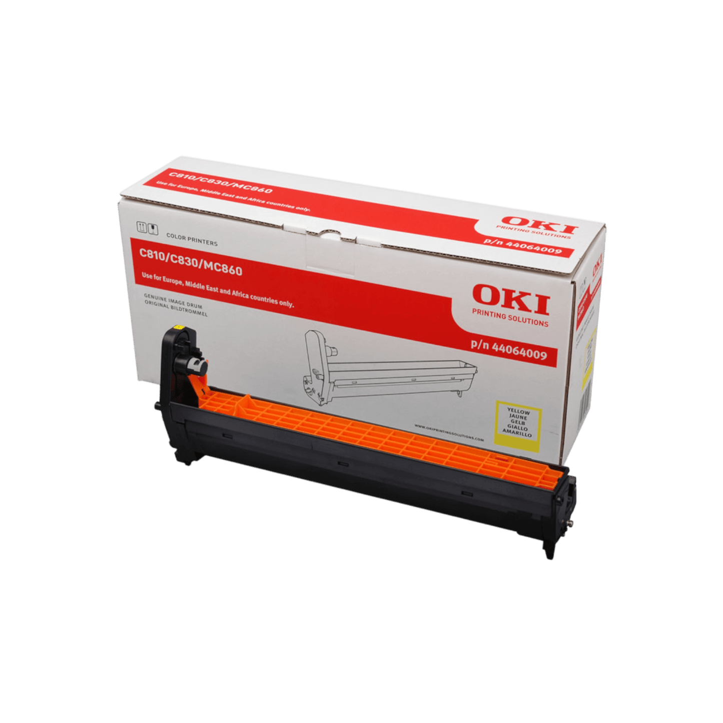 Bęben do drukarki OKI C810 / C830 / MC860 Żółty (Yellow) 20K 44064009