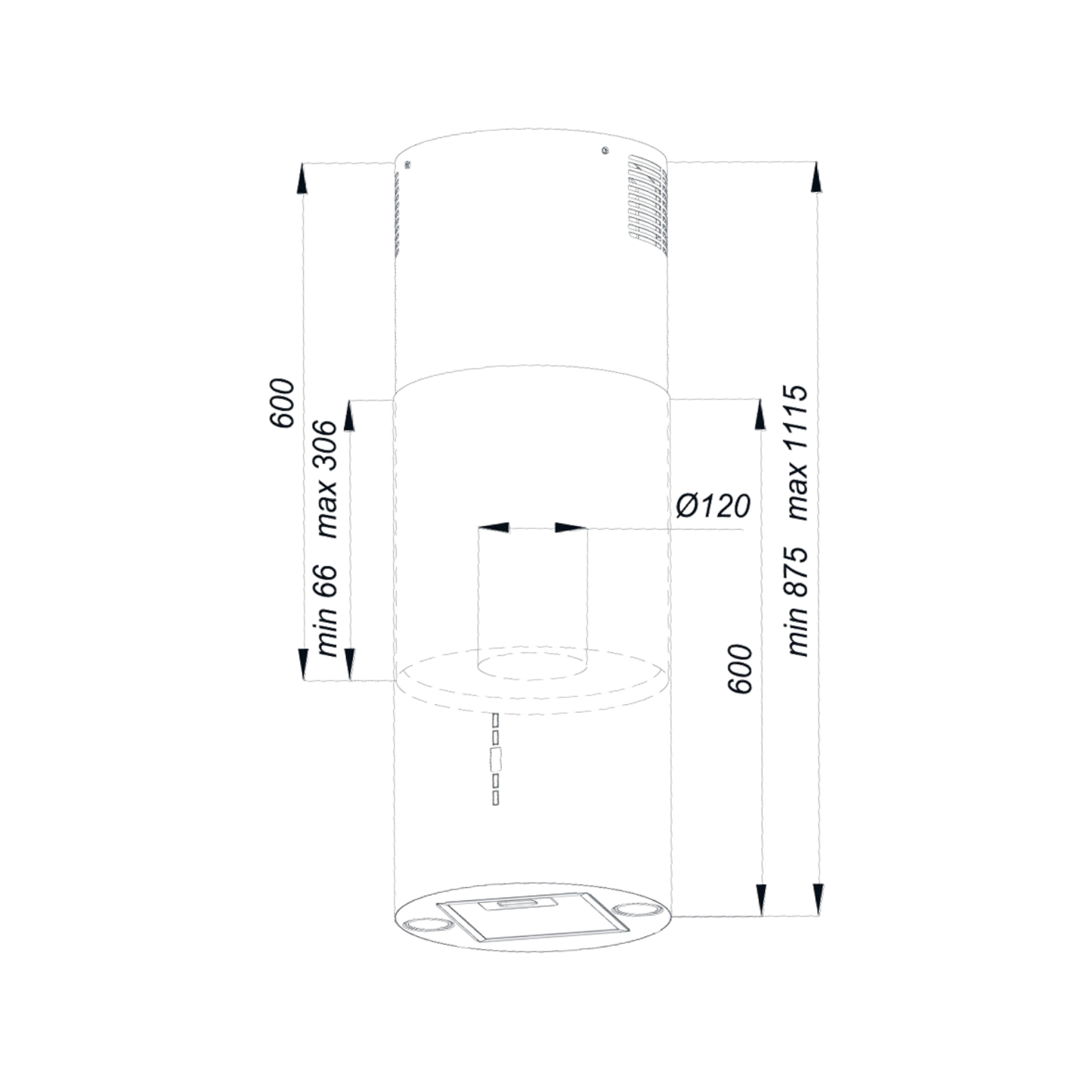 Okap wyspowy MAAN Elba 31