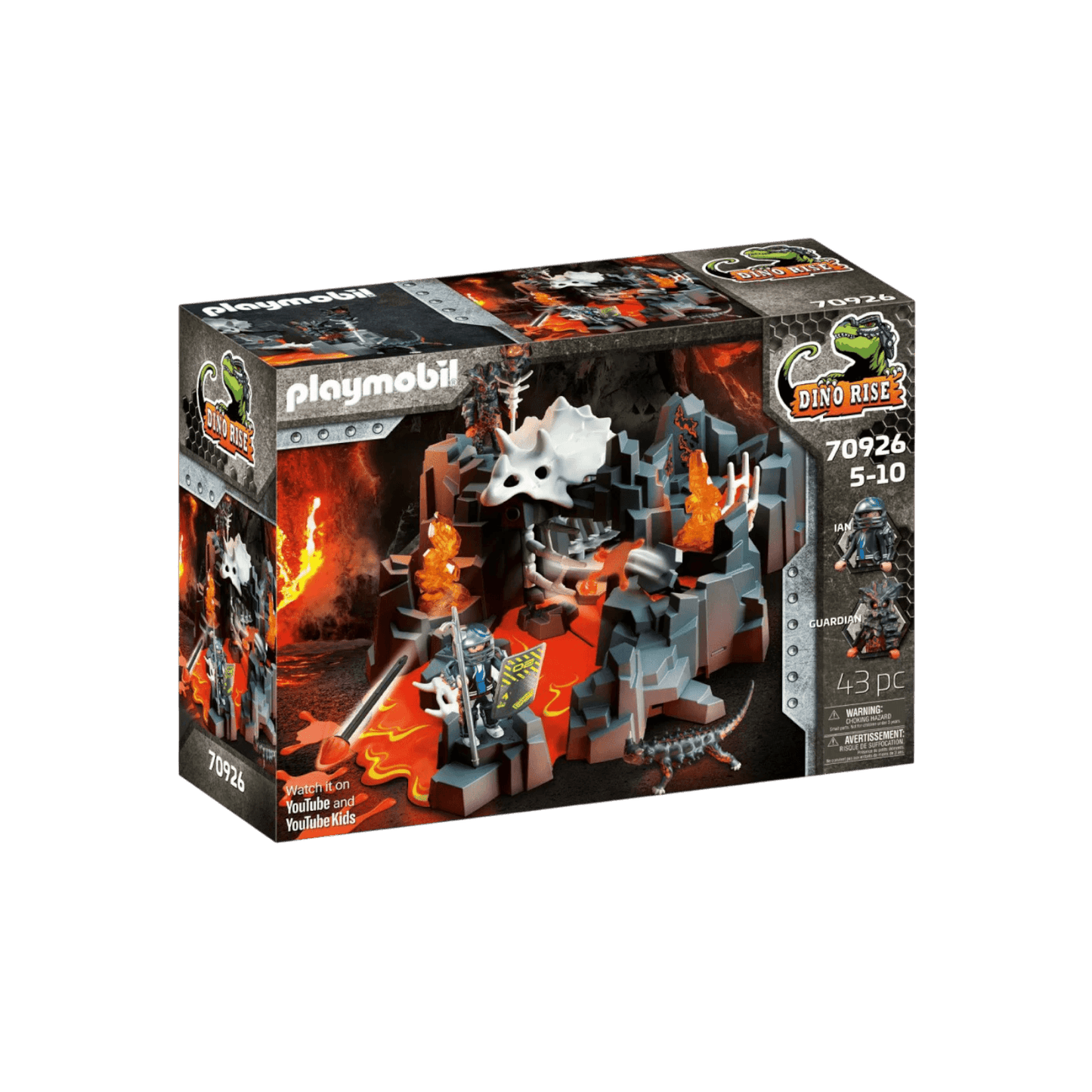 Playmobil Zestaw DINO Rise 70926 Strażnicy źródła lawy