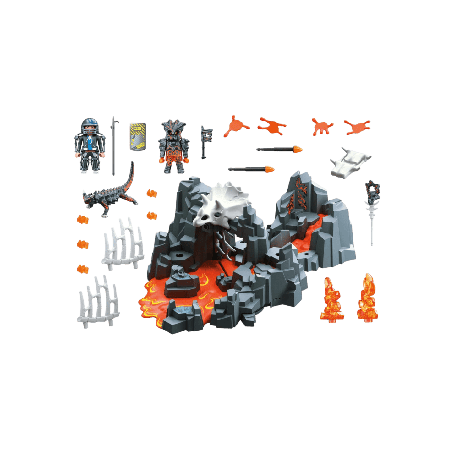 Playmobil Zestaw DINO Rise 70926 Strażnicy źródła lawy