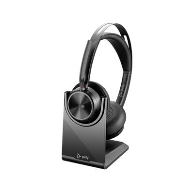Słuchawki bezprzewodowe nauszne Poly Voyager Focus 2 MS Charge Stand