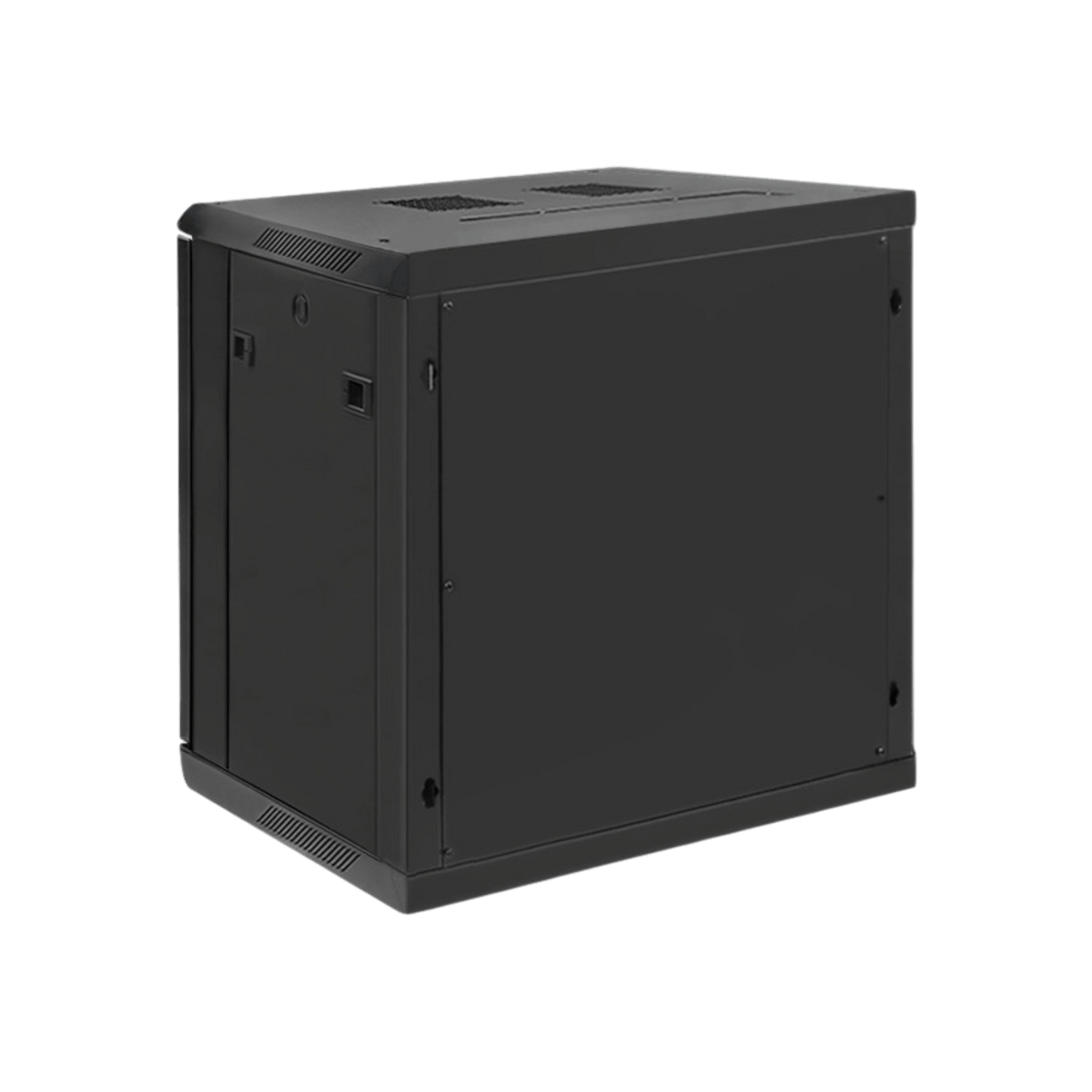 Szafa rack Qoltec 19" 12U 600x635x450mm wisząca Drzwi szklane Czarny
