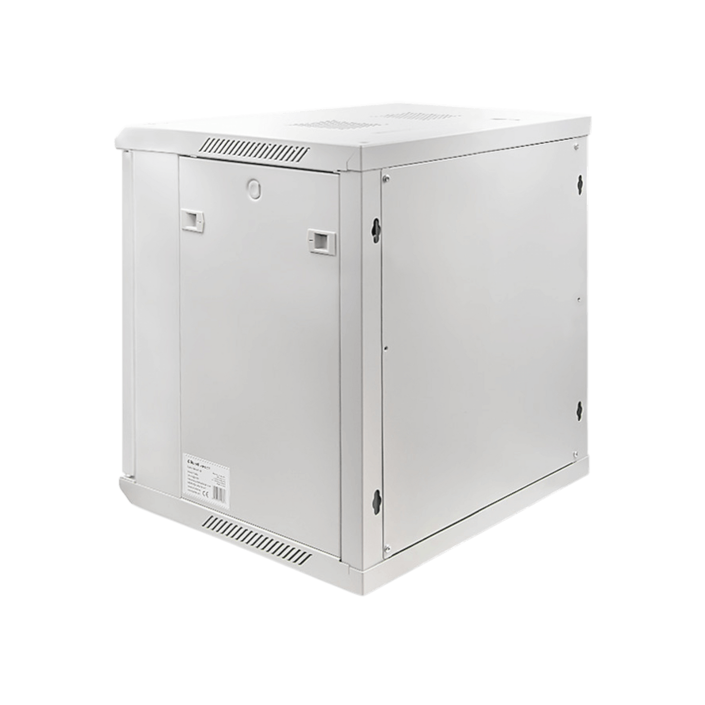 Szafa rack Qoltec 19" 12U 600x635x450mm wisząca Drzwi szklane Szary