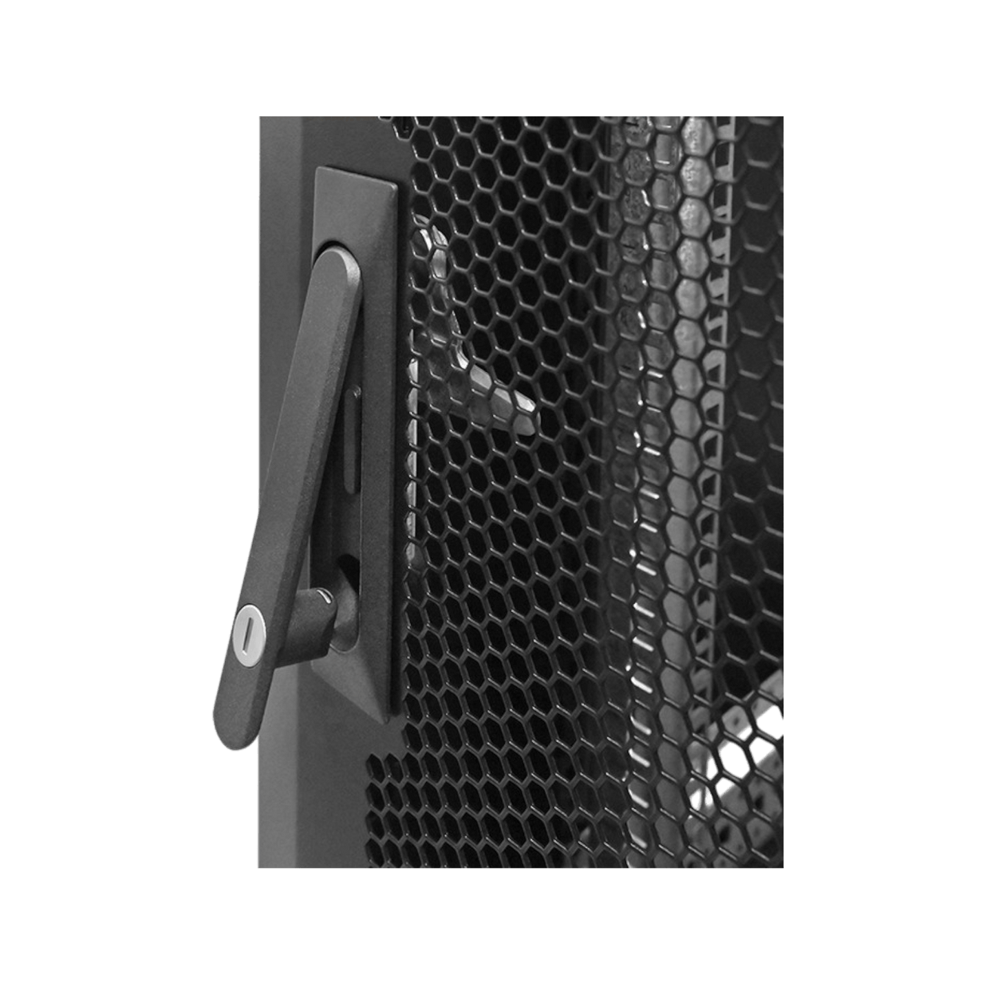 Szafa rack Qoltec 19" 15U 600x855x600mm stojąca Drzwi perforowane Czarny
