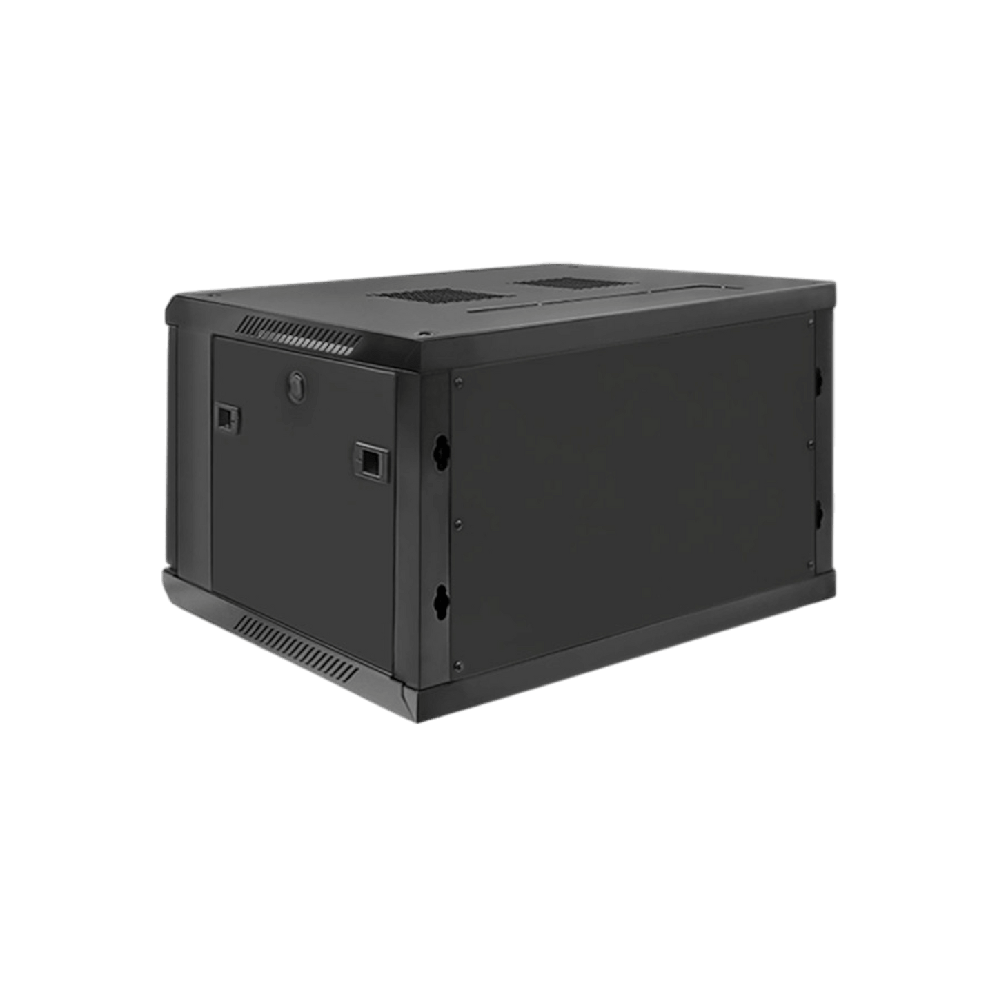 Szafa rack Qoltec 19" 6U 600x370x600mm wisząca Drzwi perforowane Czarny
