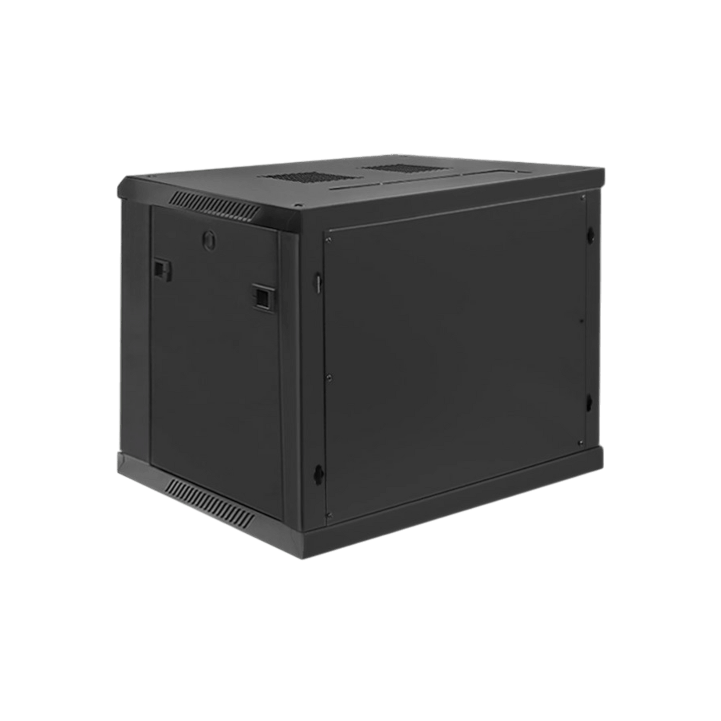 Szafa rack Qoltec 19" 9U 600x500x600mm wisząca Drzwi szklane Czarny