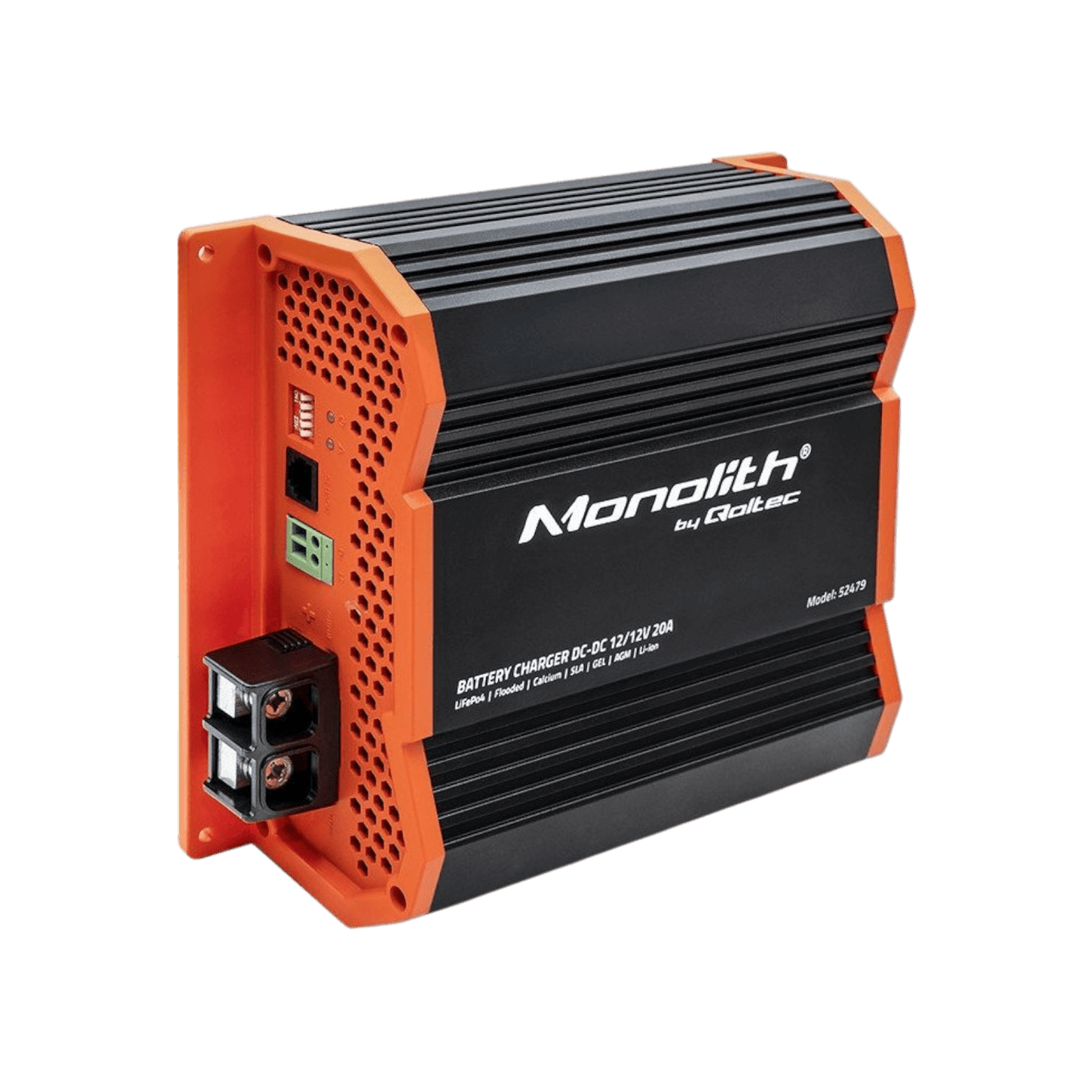 Ładowarka akumulatorów Qoltec Monolith 52479 DC-DC LiFePO4 AGM GEL 12V-12V 20A 250W