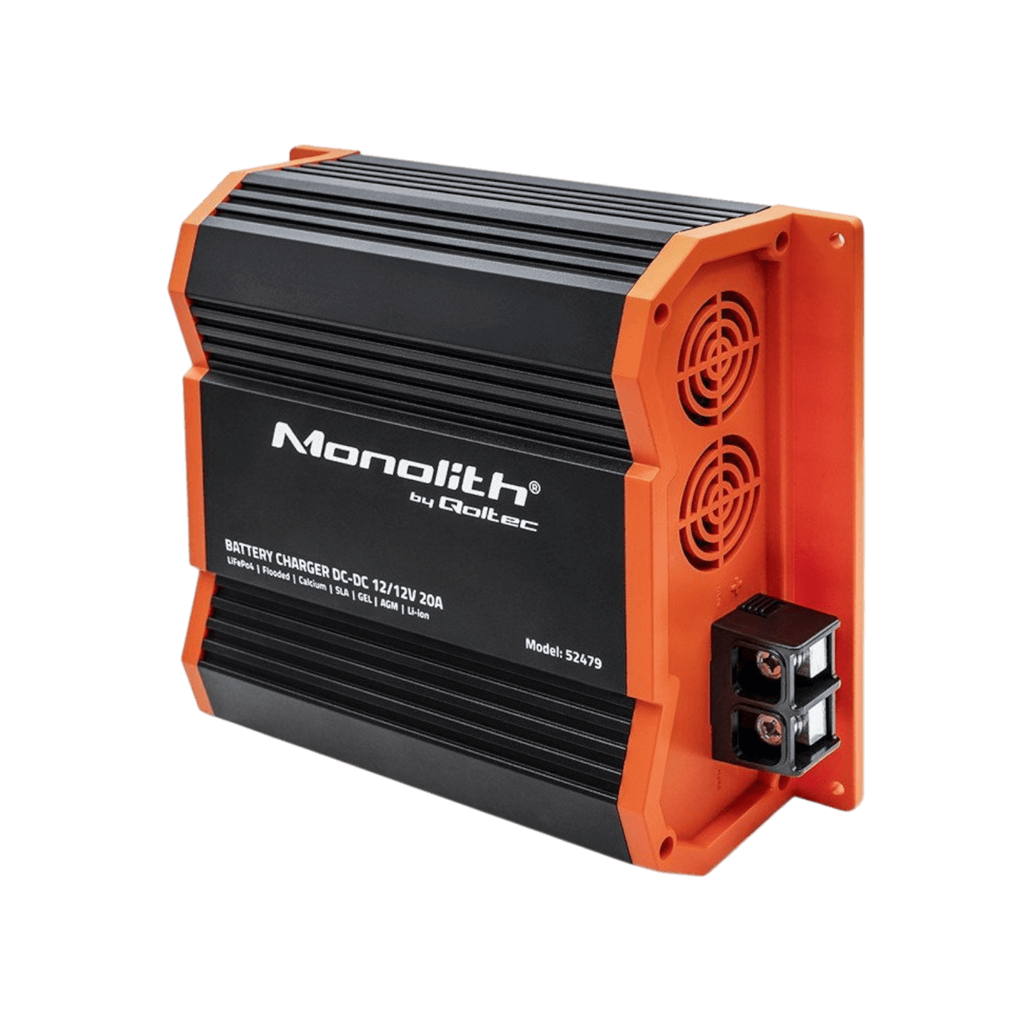 Ładowarka akumulatorów Qoltec Monolith 52479 DC-DC LiFePO4 AGM GEL 12V-12V 20A 250W