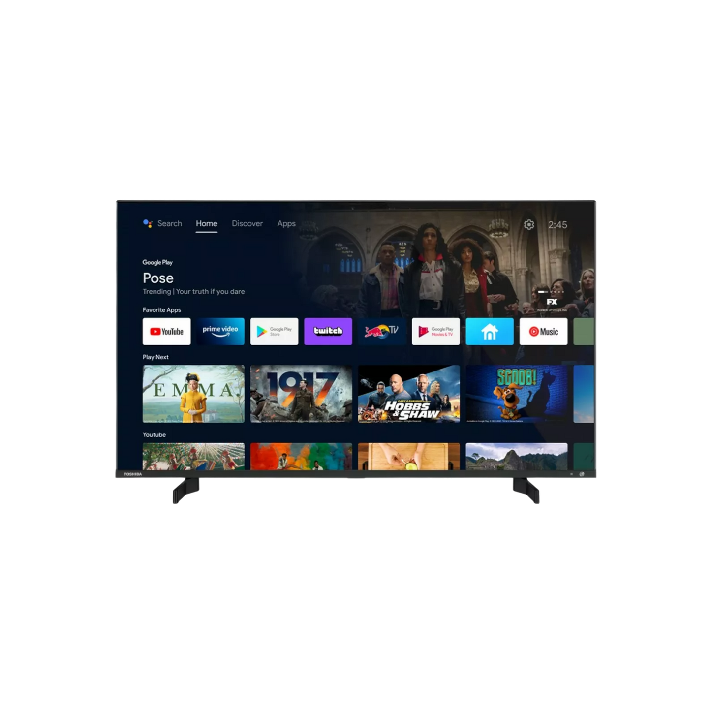 Telewizor Toshiba 43QA5D63DG 43" QLED 4K UHD Smart TV