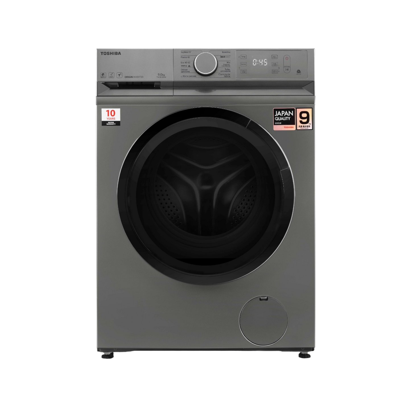 Pralka wolnostojąca Toshiba TW-BL100A4PL(SS) 9kg 1400rpm