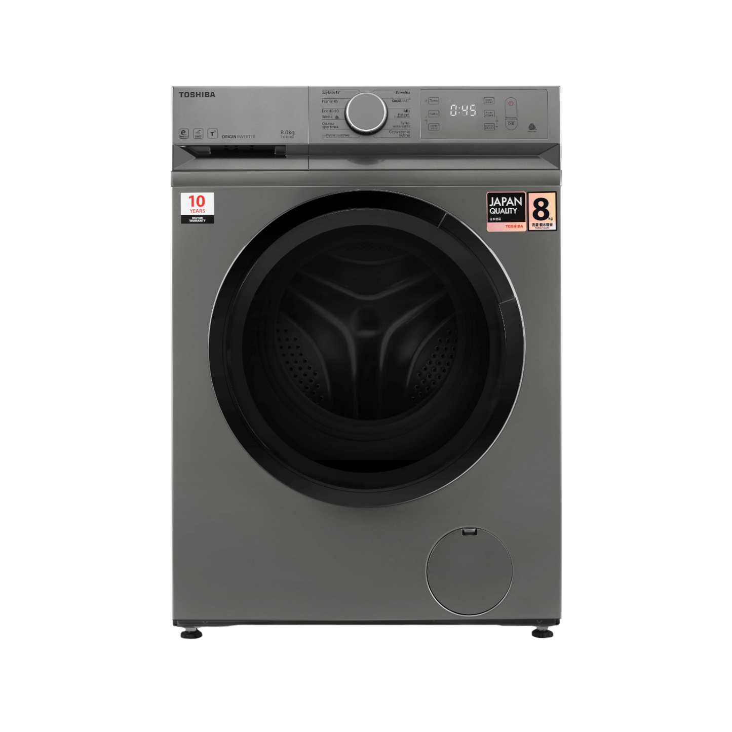 Pralka wolnostojąca Toshiba TW-BL90A4PL(SS) 8kg 1400rpm