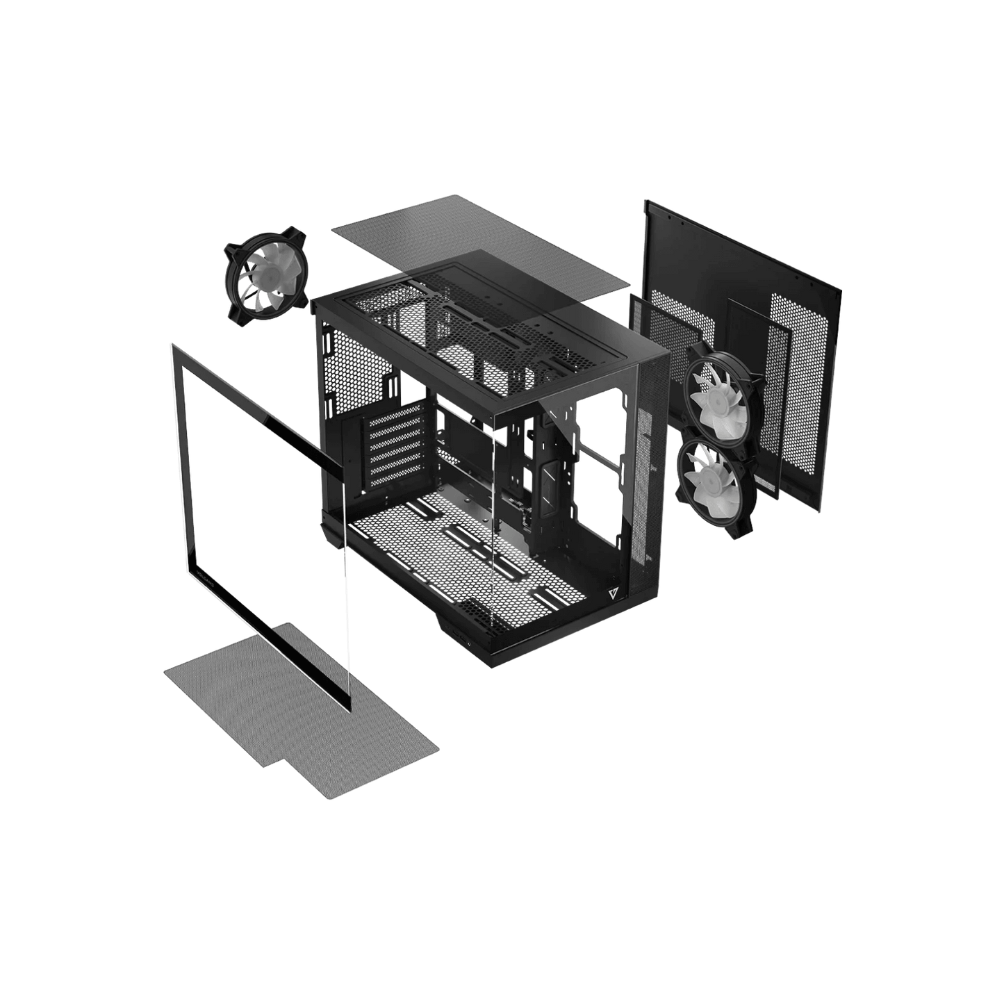 Obudowa Modecom Volcano Panorama Apex ARGB 3F Midi Grey