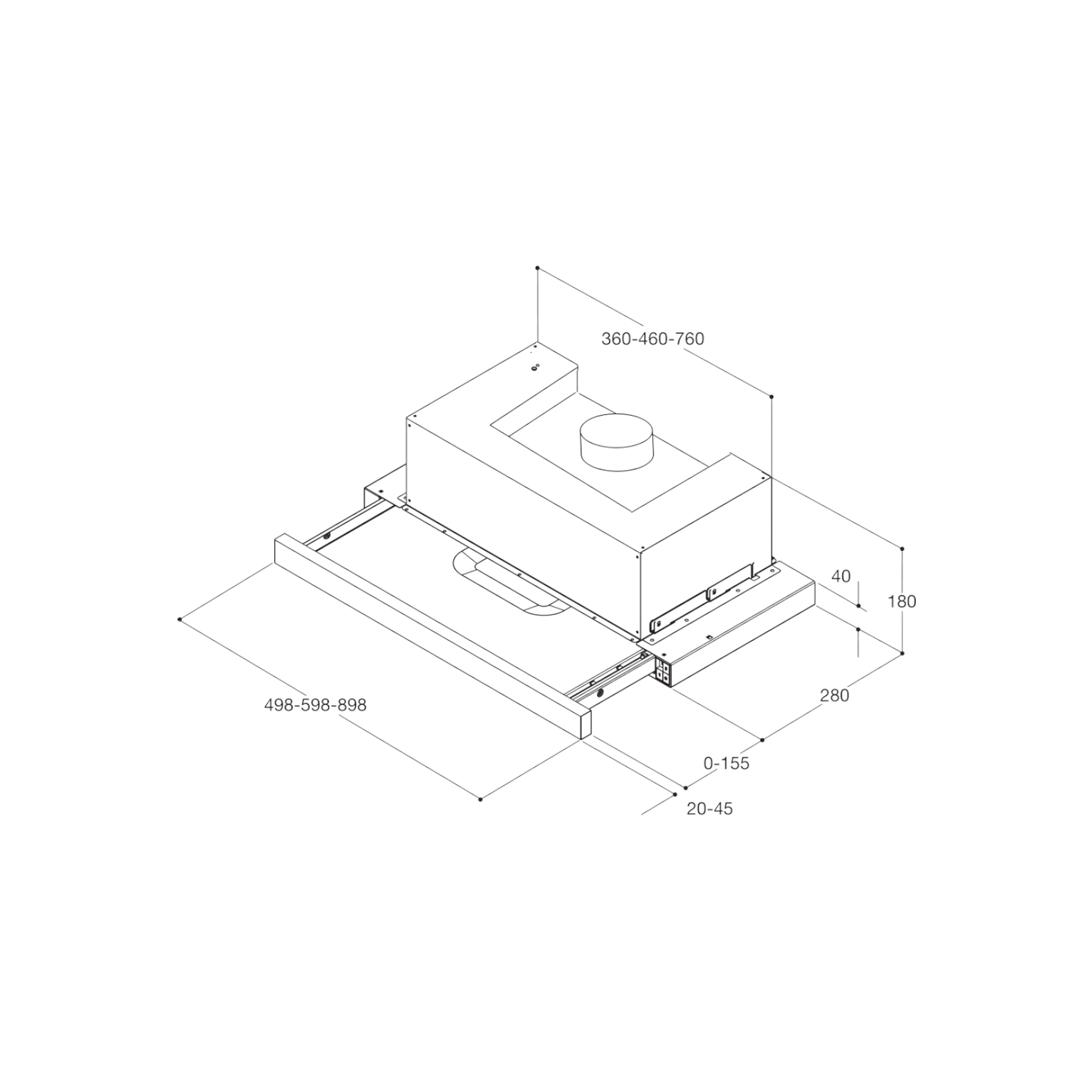 Okap teleskopowy Whirlpool AKR 5390/1 IX 60cm