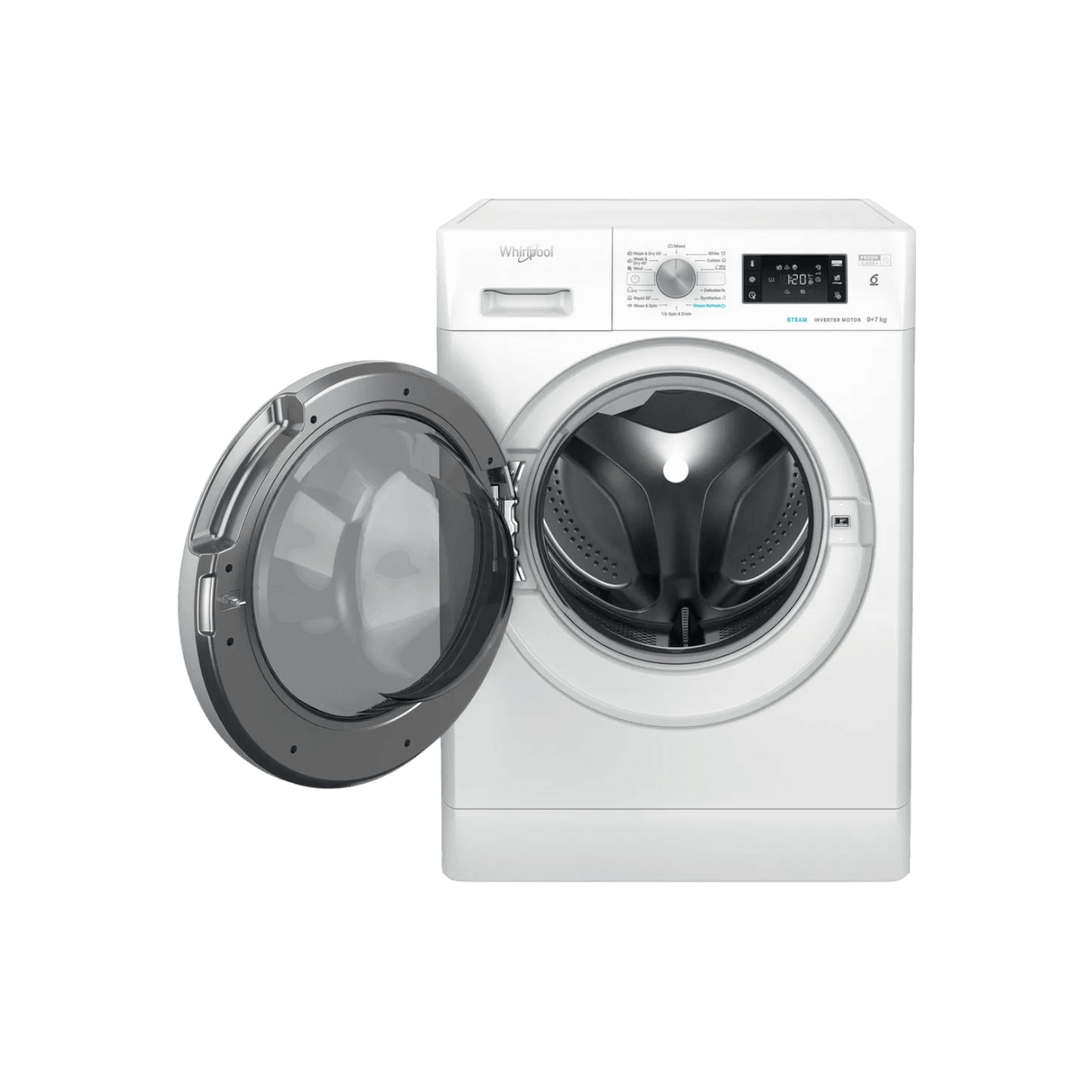 Pralko-suszarka wolnostojąca Whirlpool FFWDB 976258 SV EE 9/7kg 1600rpm