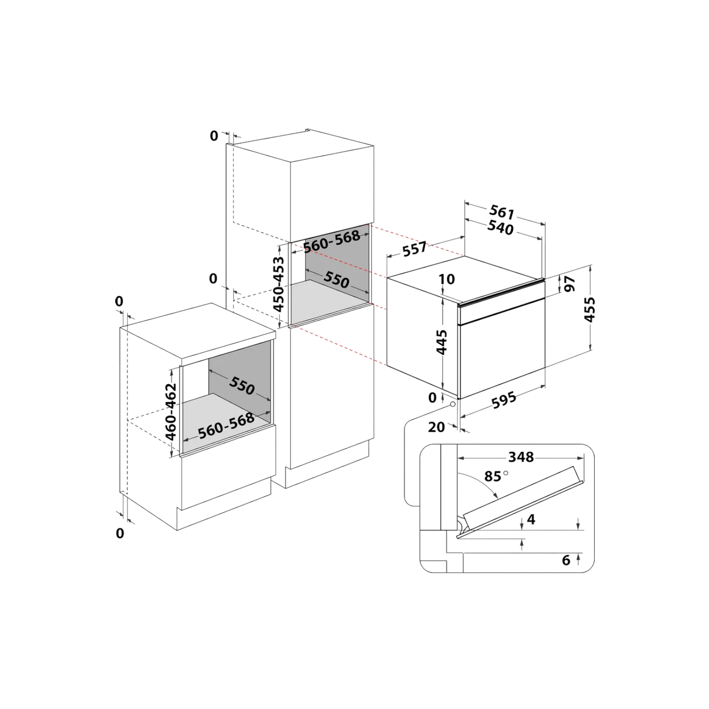 Piekarnik do zabudowy Whirlpool W11I ME150 z mikrofalą
