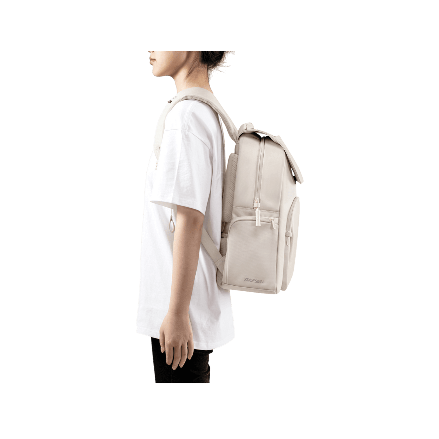 Plecak na laptopa 16" miejski antykradzieżowy XD DESIGN Soft Daypack Beżowy