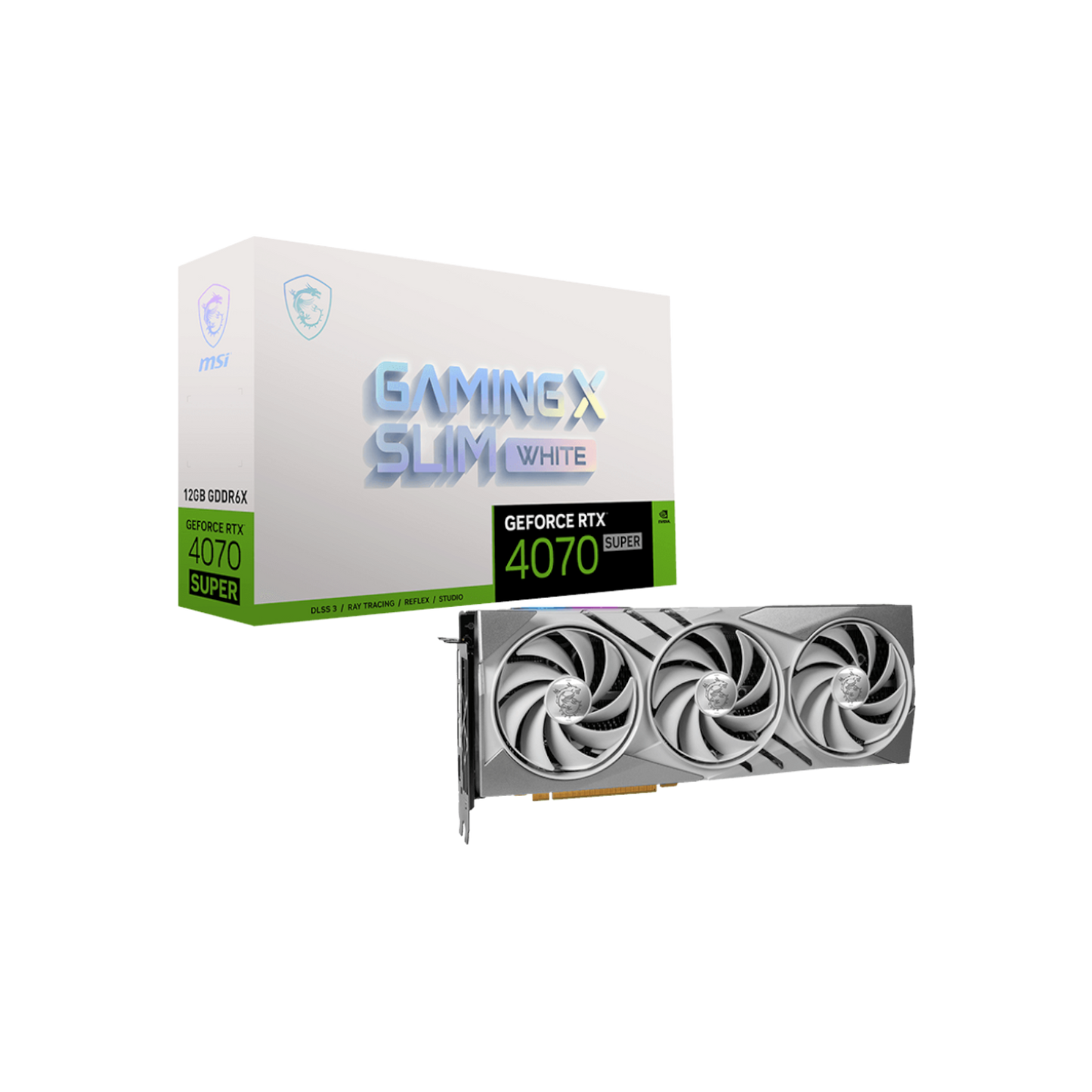 Karta graficzna MSI GeForce RTX 4070 SUPER GAMING X SLIM WHITE 12GB GDDR6X