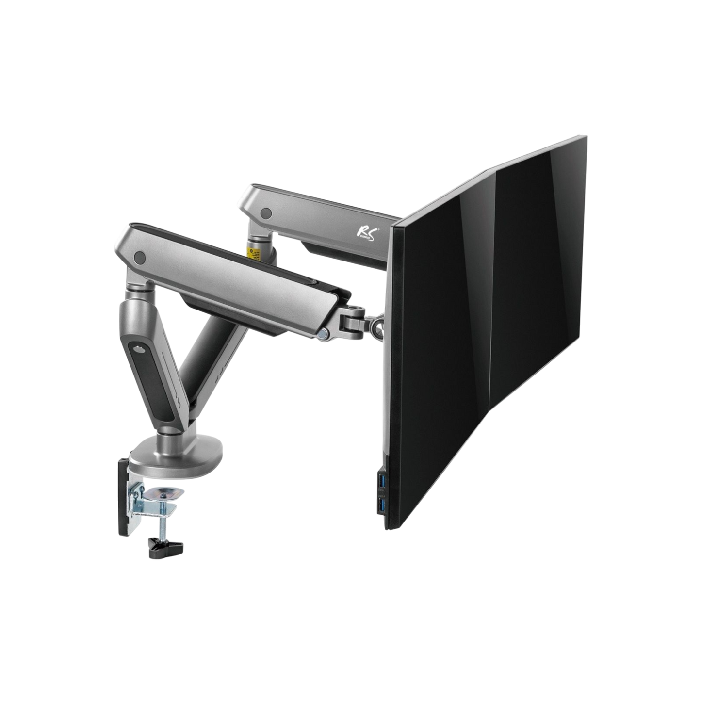 Uchwyt biurkowy na dwa monitory Maclean 17" - 32" NanoRS RS166 VESA 9kg