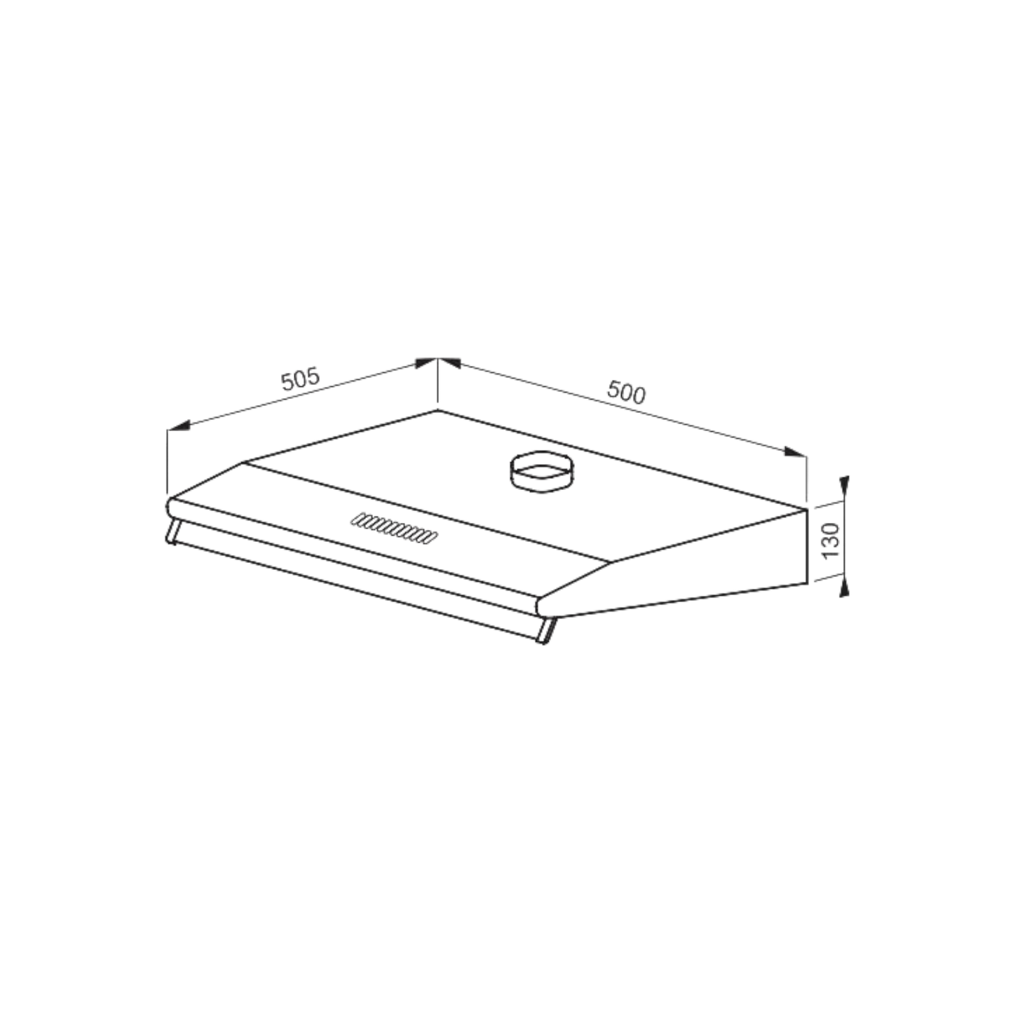 Okap podszafkowy Amica OSC5112I 50cm