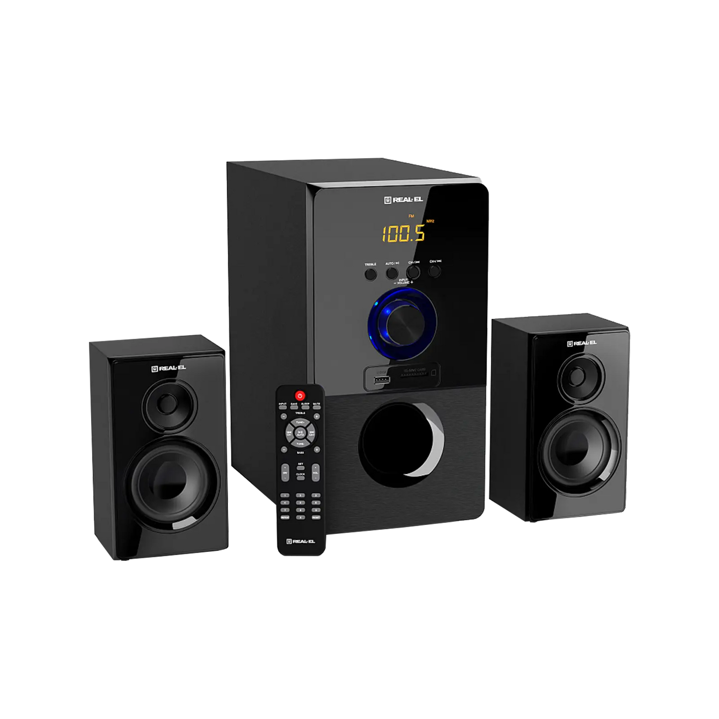 Głośniki 2.1 REAL-EL M-555 55W od REAL-EL w SimplyBuy.pl