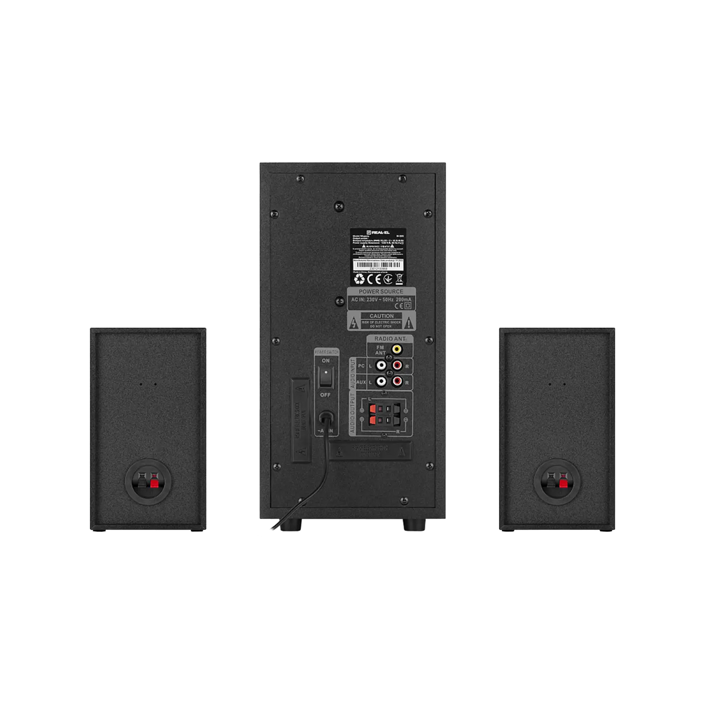 Głośniki 2.1 REAL-EL M-555 55W od REAL-EL w SimplyBuy.pl