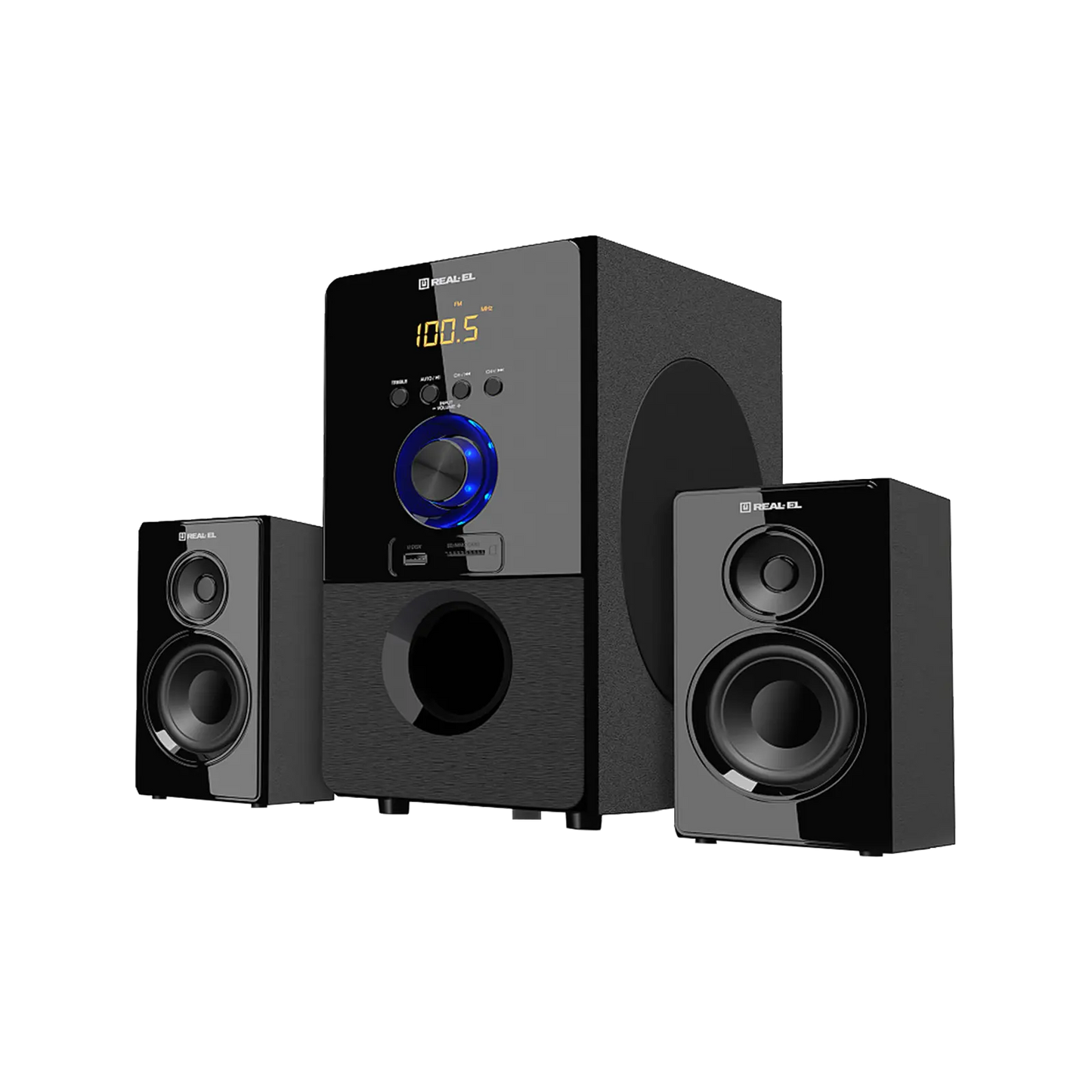 Głośniki 2.1 REAL-EL M-555 55W od REAL-EL w SimplyBuy.pl