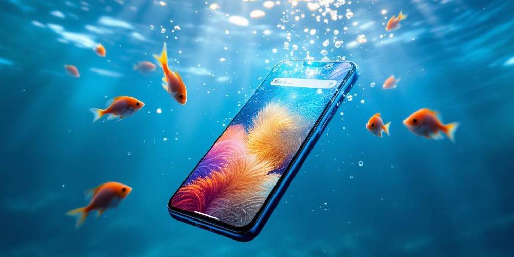 Smartfon pod wodą