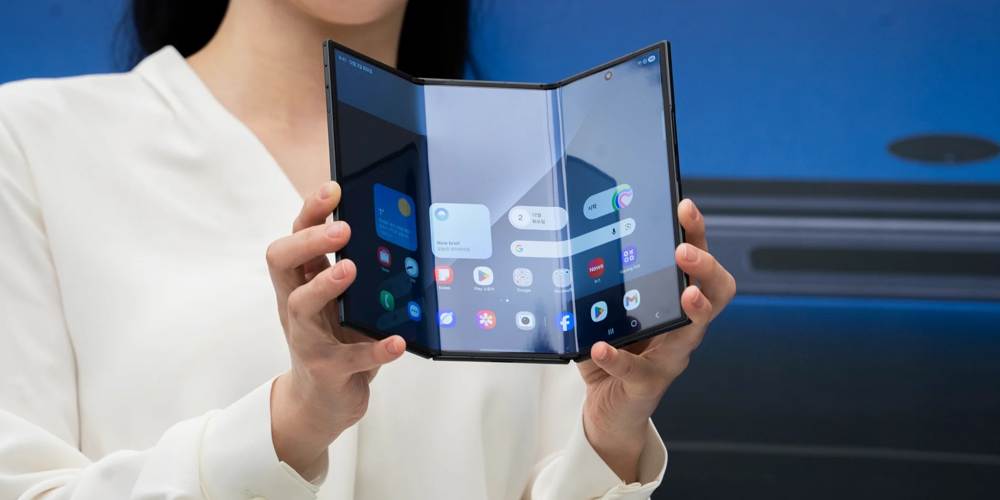 Składanym potrójny smartfon Samsung Z Trifold